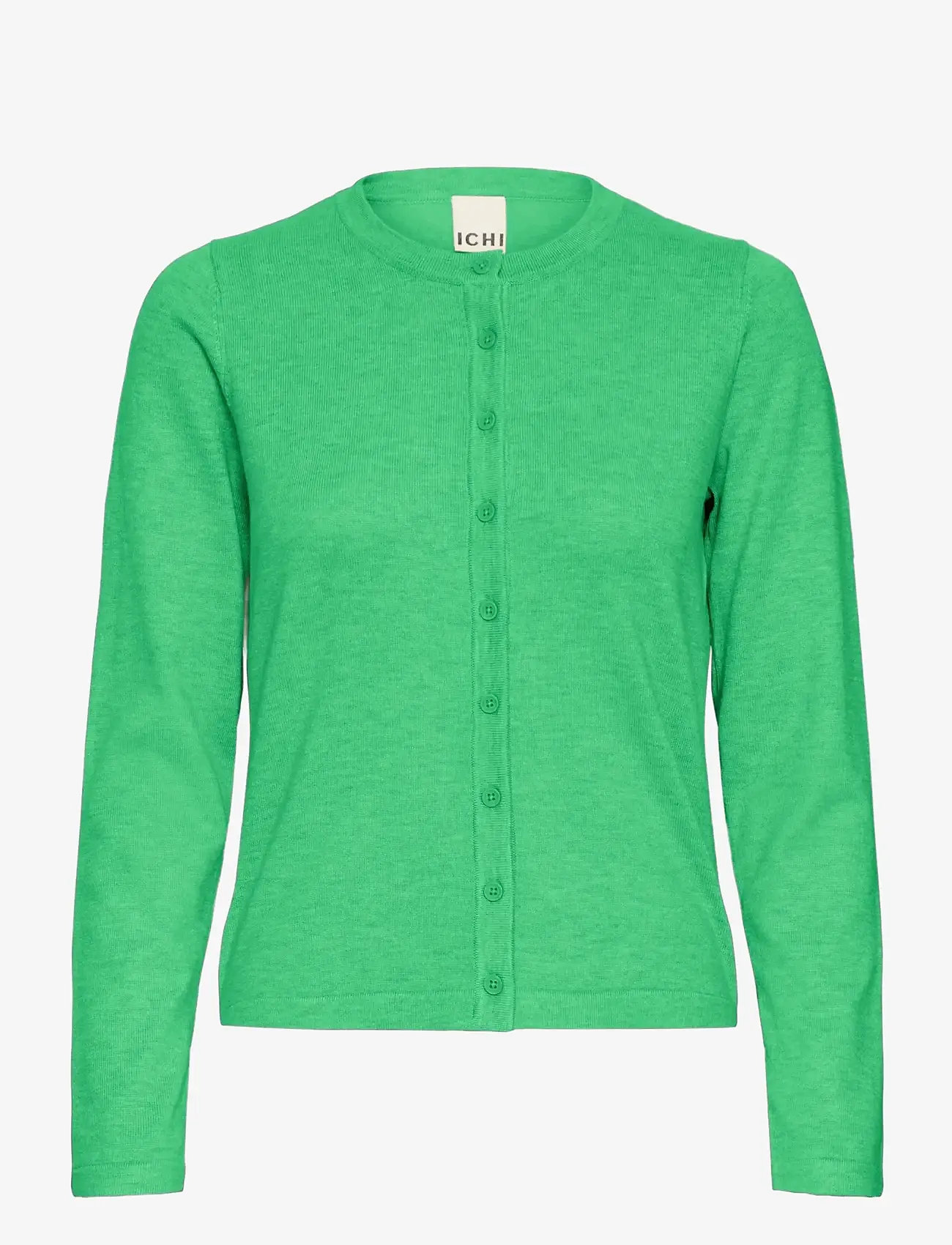ICHI - IHLULS O-NECK CA - cardigans - kelly green - 1