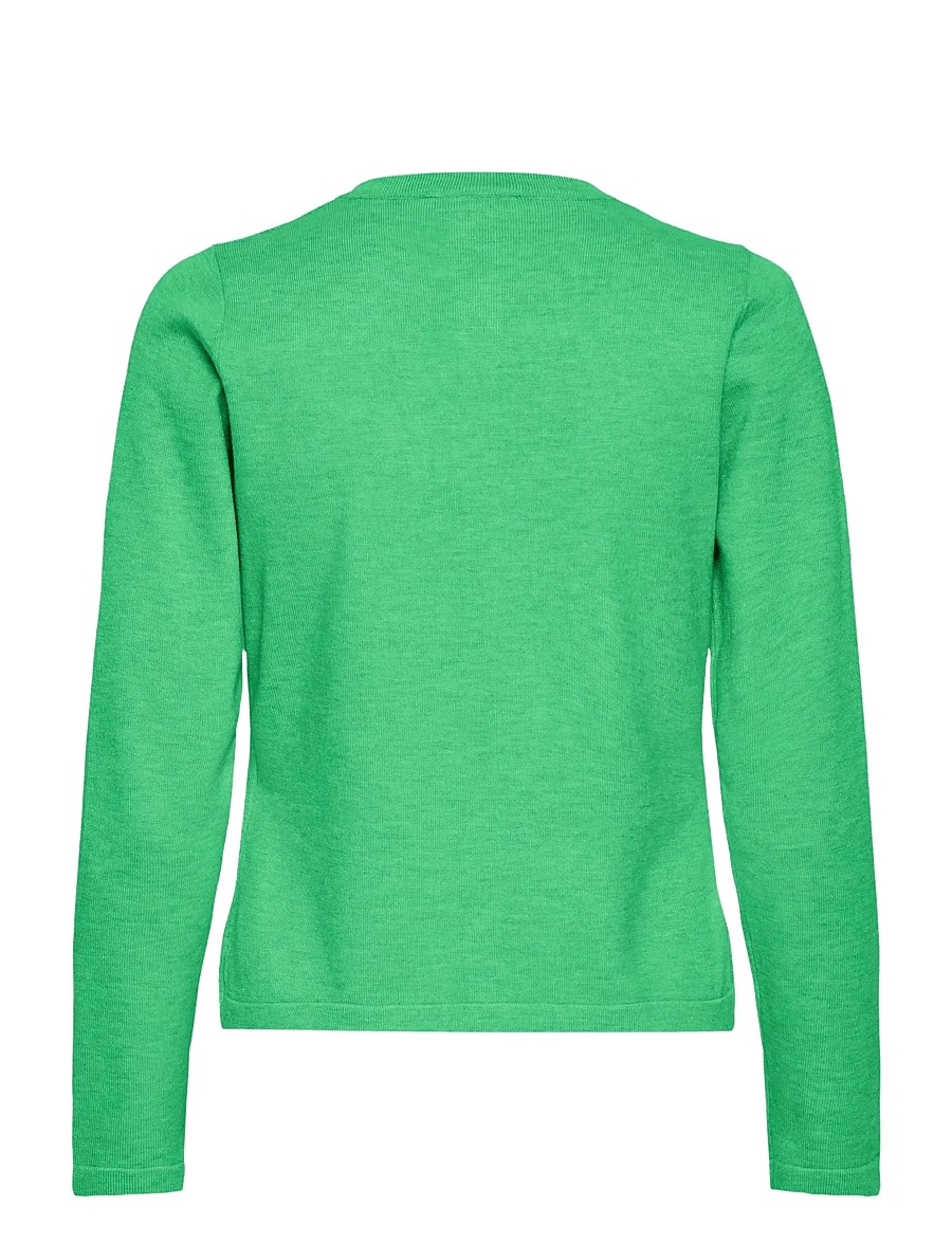 ICHI - IHLULS O-NECK CA - strickjacken - kelly green - 2