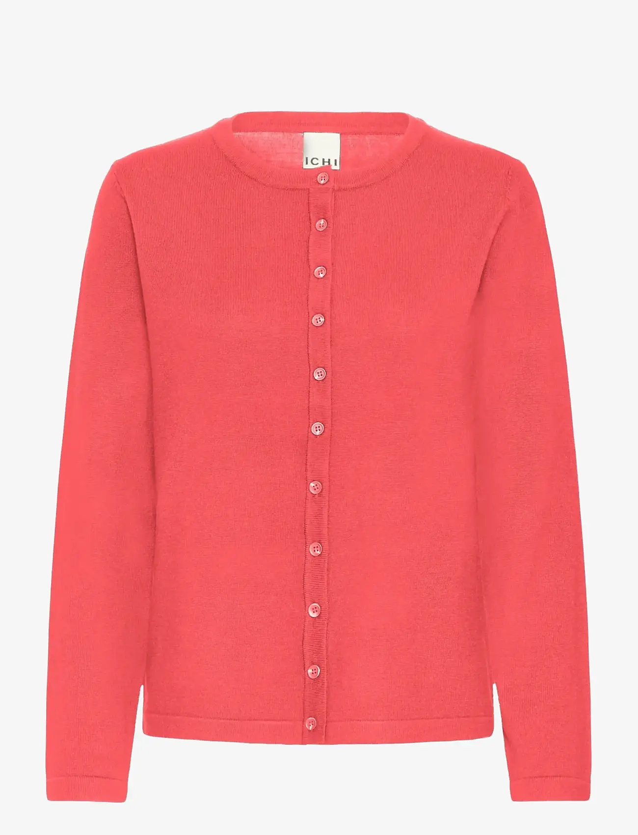 ICHI - IHLULS O-NECK CA - cardigans - teaberry - 1