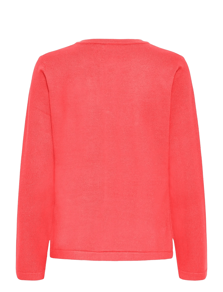 ICHI - IHLULS O-NECK CA - cardigans - teaberry - 2