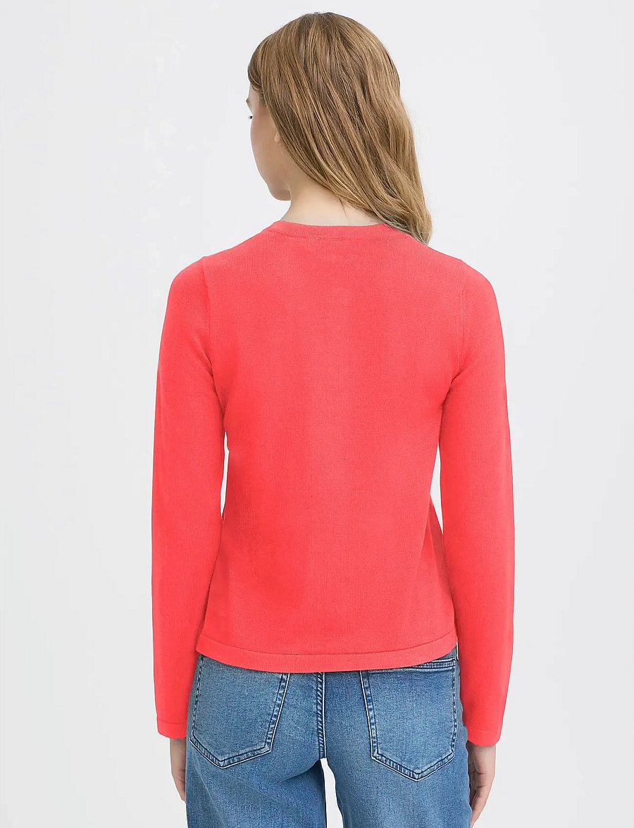ICHI - IHLULS O-NECK CA - cardigans - teaberry - 3