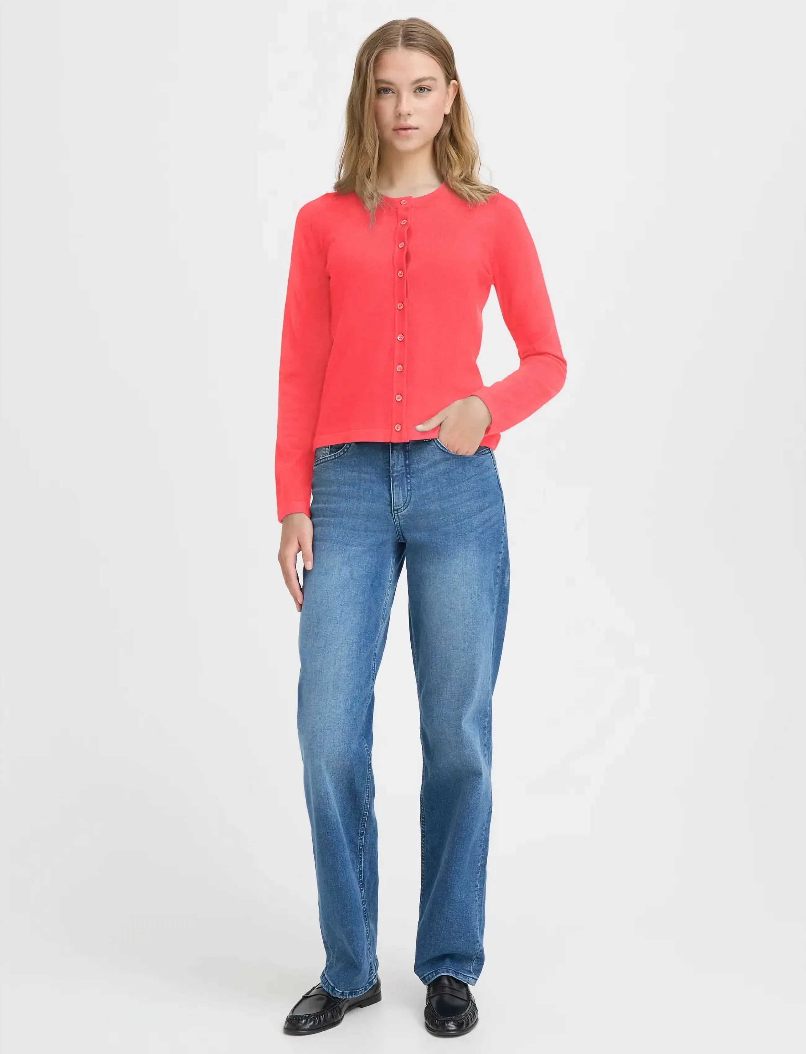 ICHI - IHLULS O-NECK CA - laveste priser - teaberry - 5