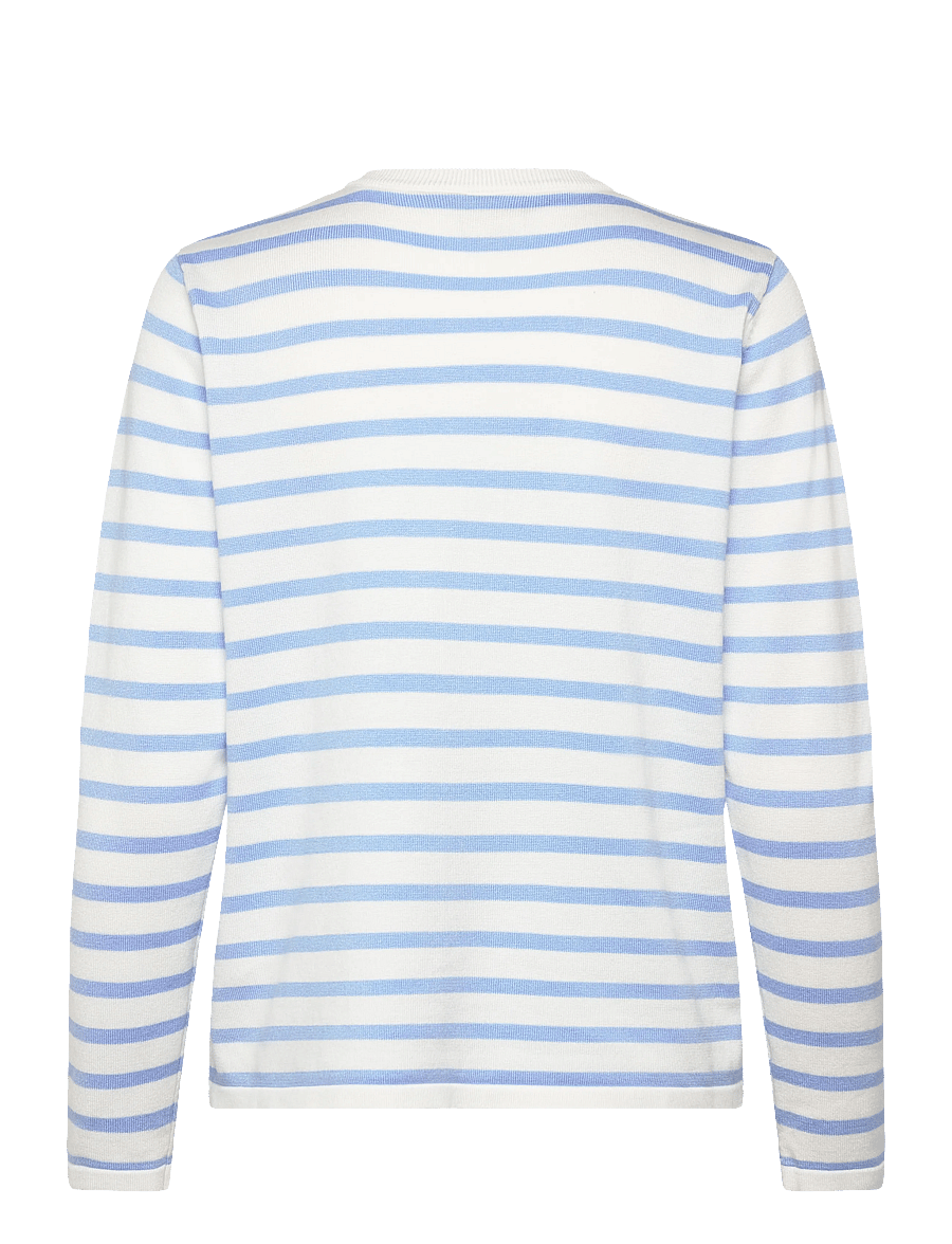 ICHI - IHLULS O-NECK LS - stickade tröjor - small cloud belair stripe - 2