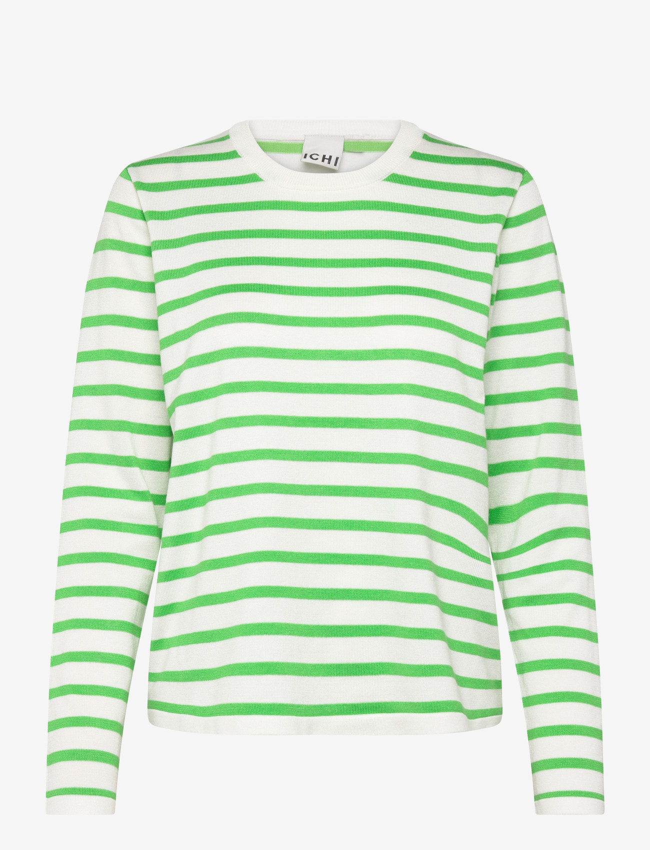 ICHI - IHLULS O-NECK LS - pullover - small cloud kelly stripe - 0