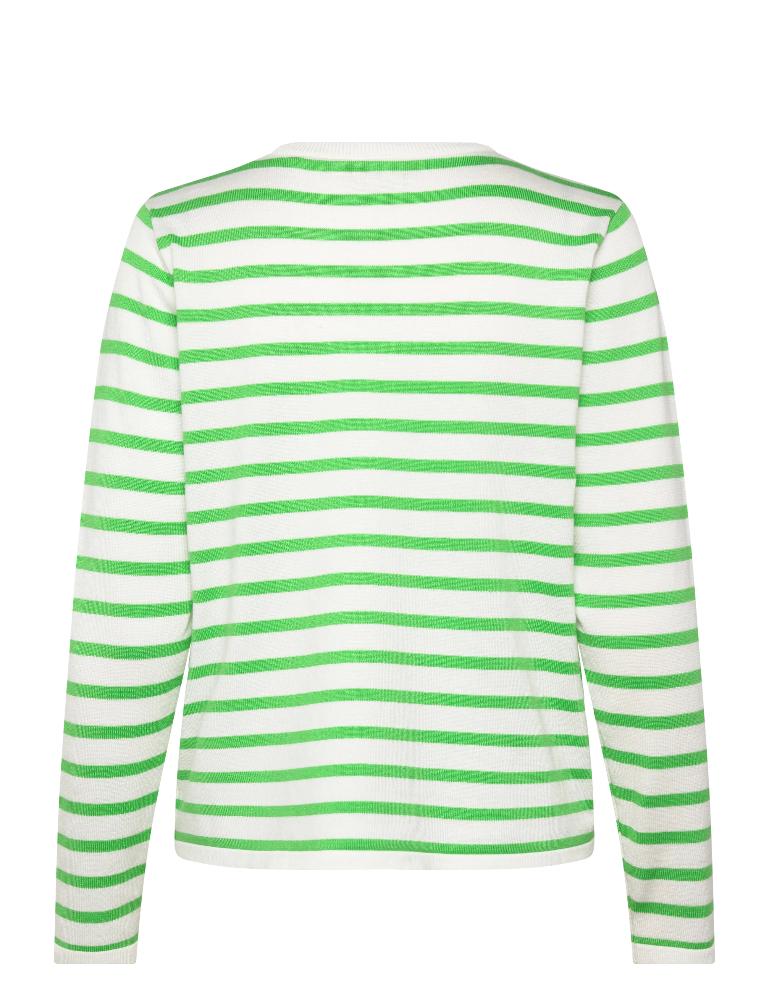 ICHI - IHLULS O-NECK LS - laveste priser - small cloud kelly stripe - 2