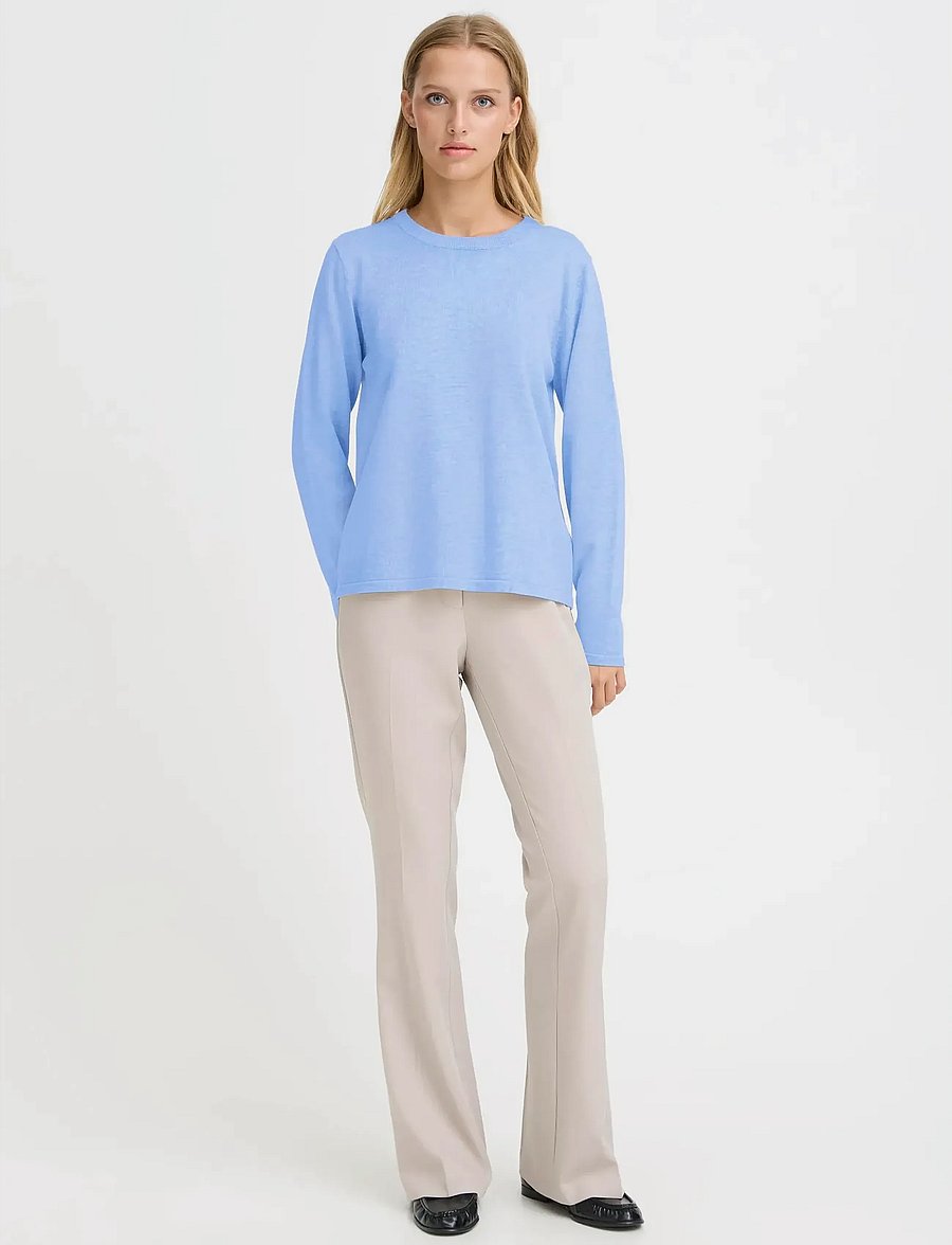 ICHI - IHLULS O-NECK LS - pullover - bel air blue - 5