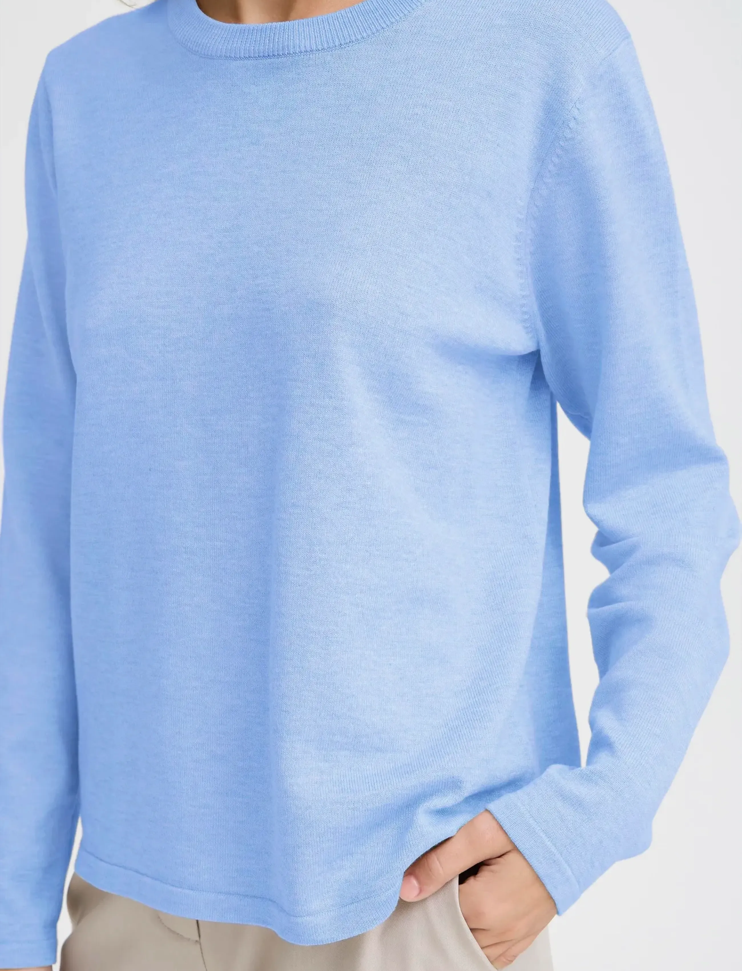 ICHI Ihluls O-Neck Ls stickade tröjor dam – bild 6
