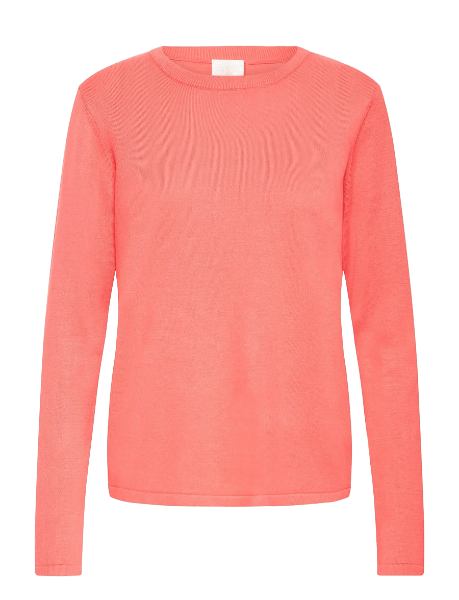 ICHI - IHLULS O-NECK LS - striktrøjer - teaberry - 1