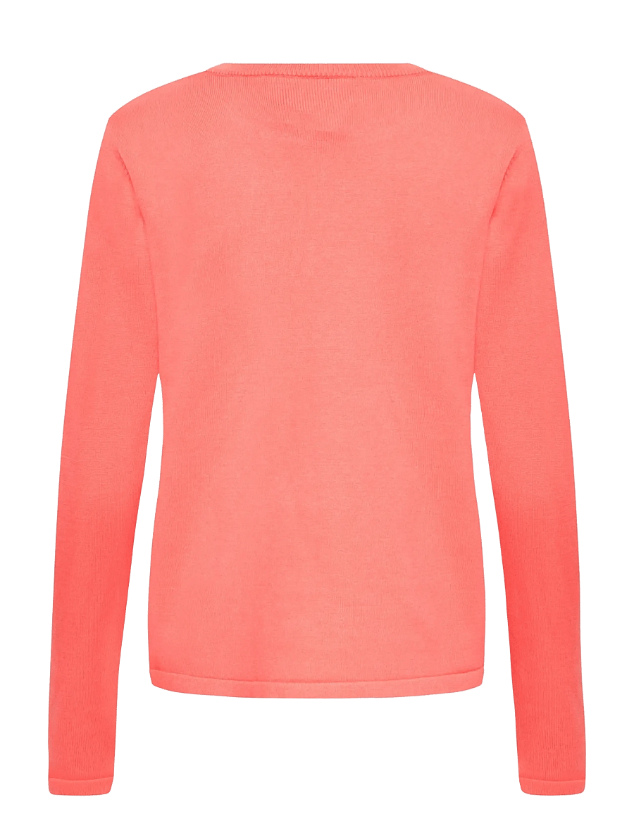 ICHI - IHLULS O-NECK LS - striktrøjer - teaberry - 2