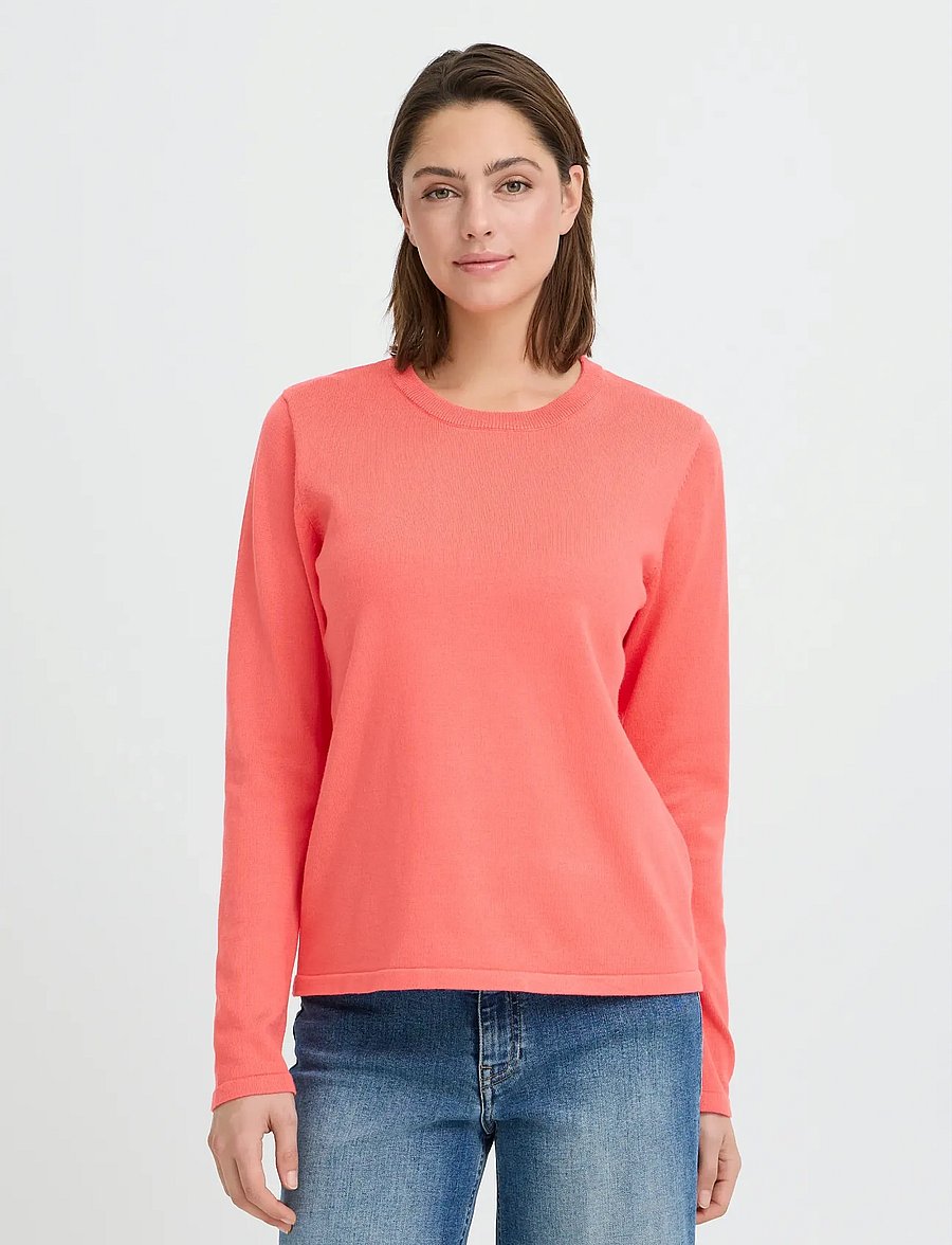 ICHI - IHLULS O-NECK LS - striktrøjer - teaberry - 4