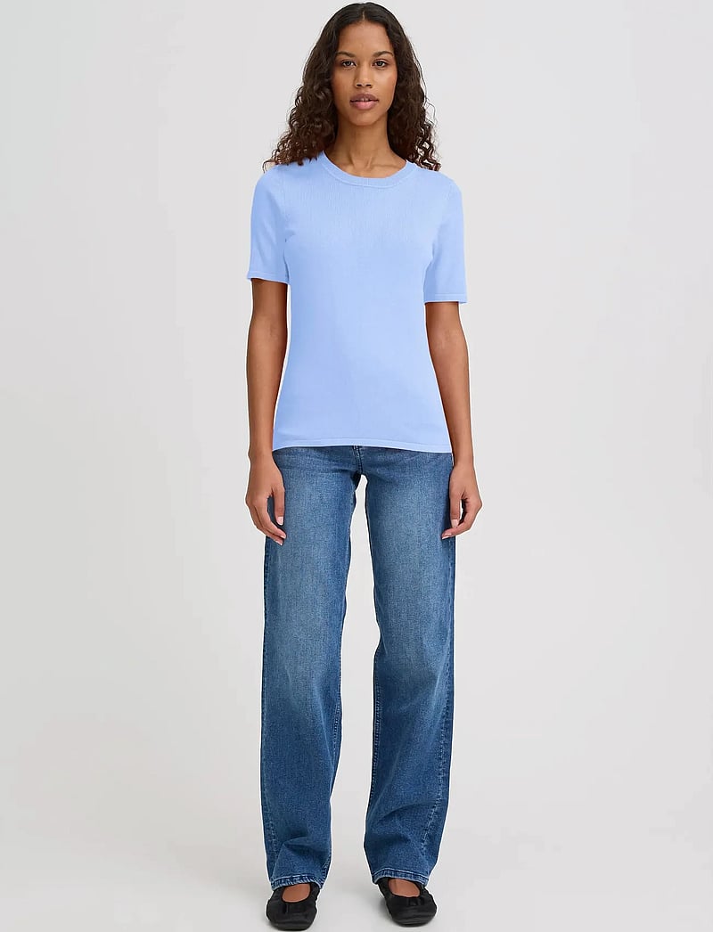 ICHI - IHLULS O-NECK SS - pullover - bel air blue - 0