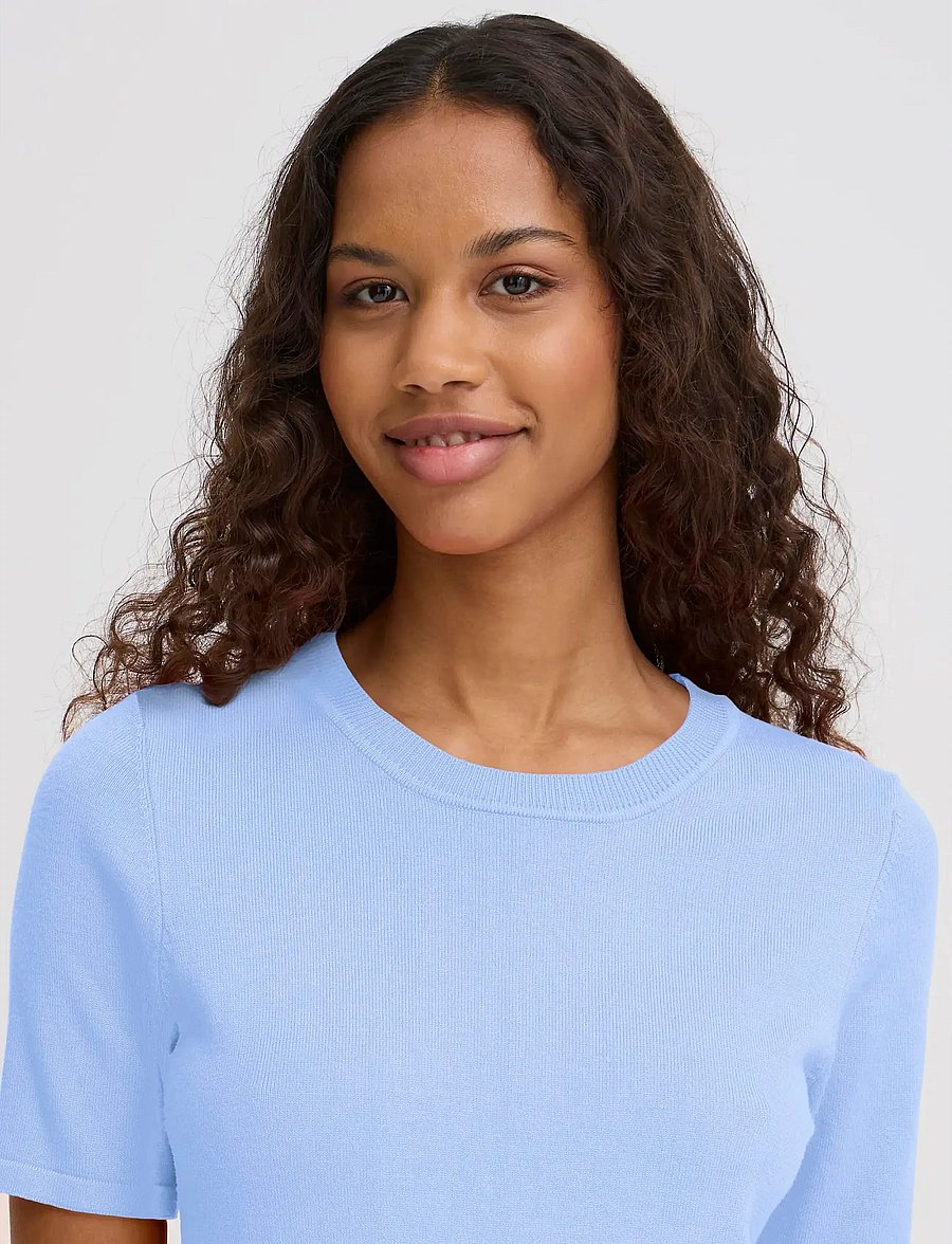 ICHI - IHLULS O-NECK SS - pullover - bel air blue - 4