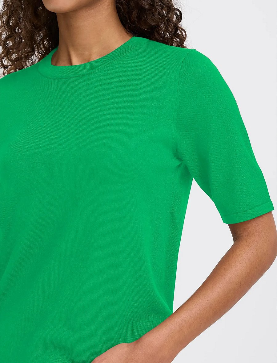 ICHI - IHLULS O-NECK SS - pullover - kelly green - 3