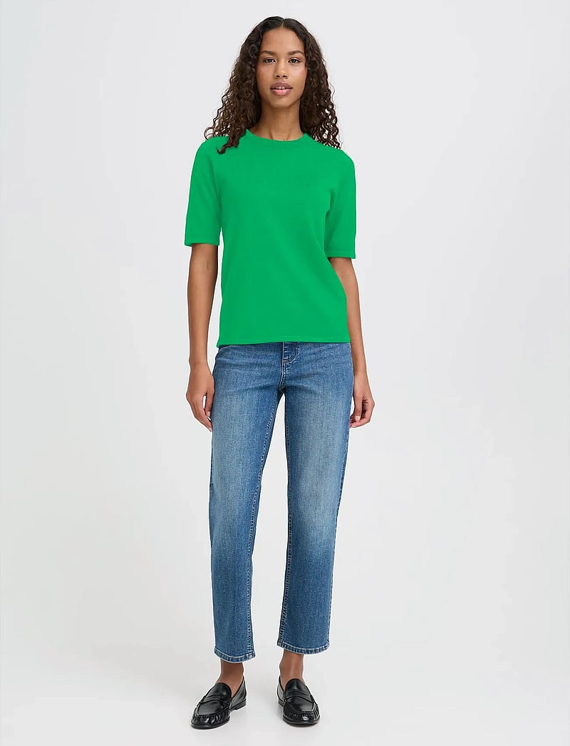 ICHI - IHLULS O-NECK SS - pullover - kelly green - 5