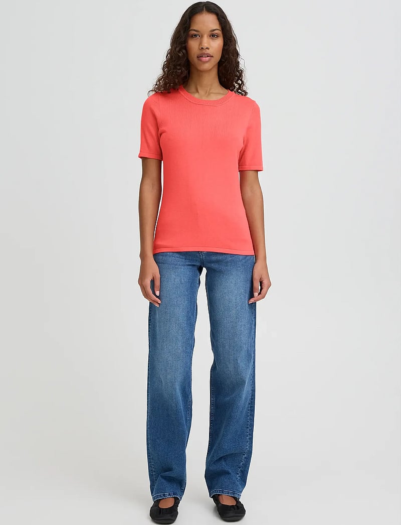 ICHI - IHLULS O-NECK SS - pullover - teaberry - 0