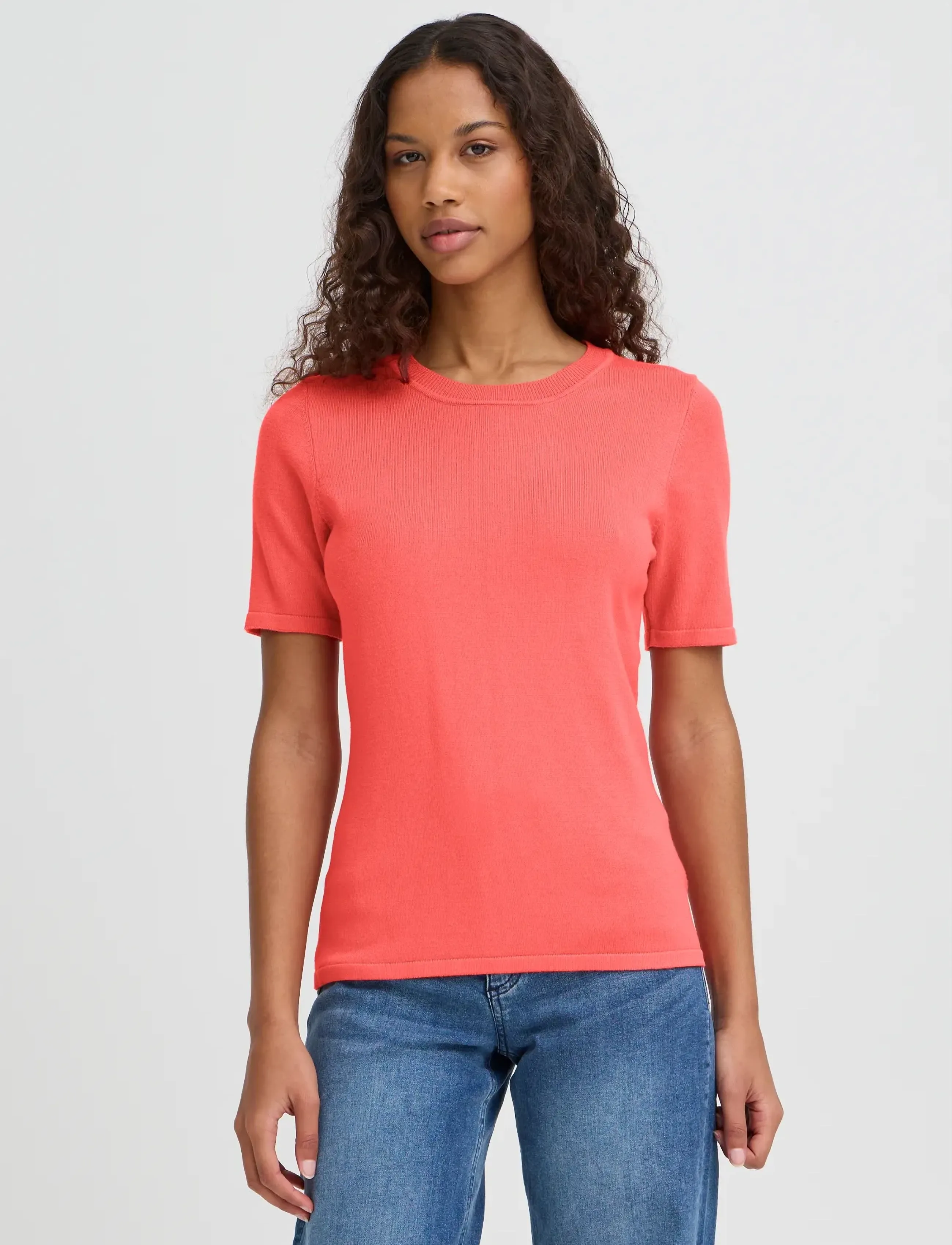 ICHI - IHLULS O-NECK SS - tröjor - teaberry - 4