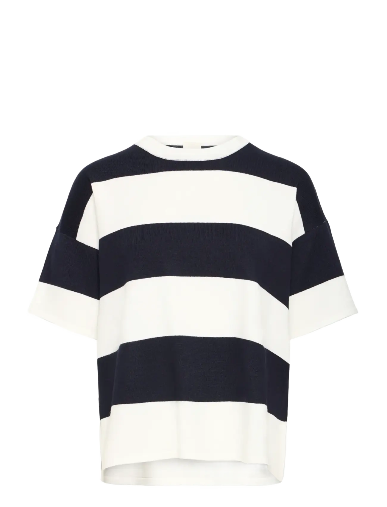 ICHI IHLULS LOOSE SS - Angebote - WIDE TOTAL EC WHITE STRIPE / white