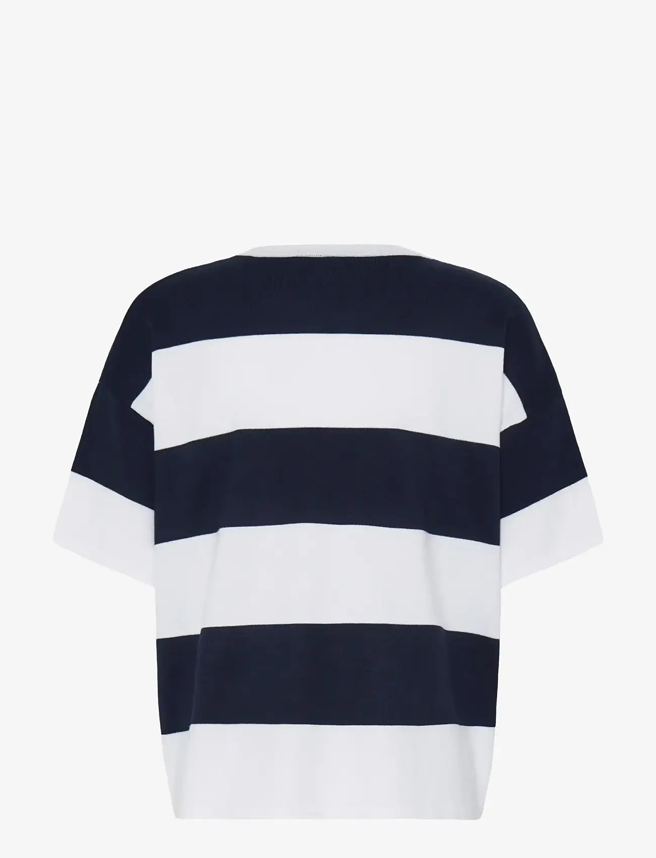 ICHI - IHLULS LOOSE SS - jumpers - wide total ec white stripe - 2