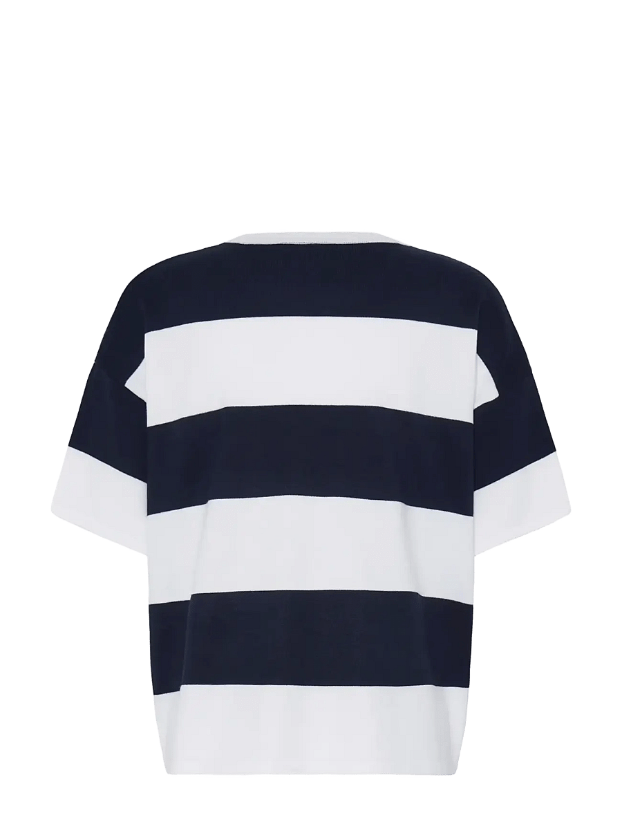 ICHI - IHLULS LOOSE SS - pullover - wide total ec white stripe - 2