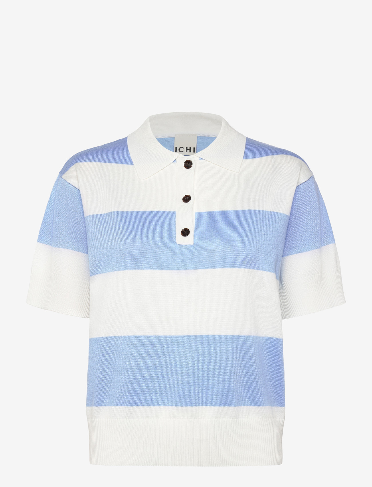 ICHI - IHLULS POLO SS - polo shirts - wide cloud belair stripe - 0