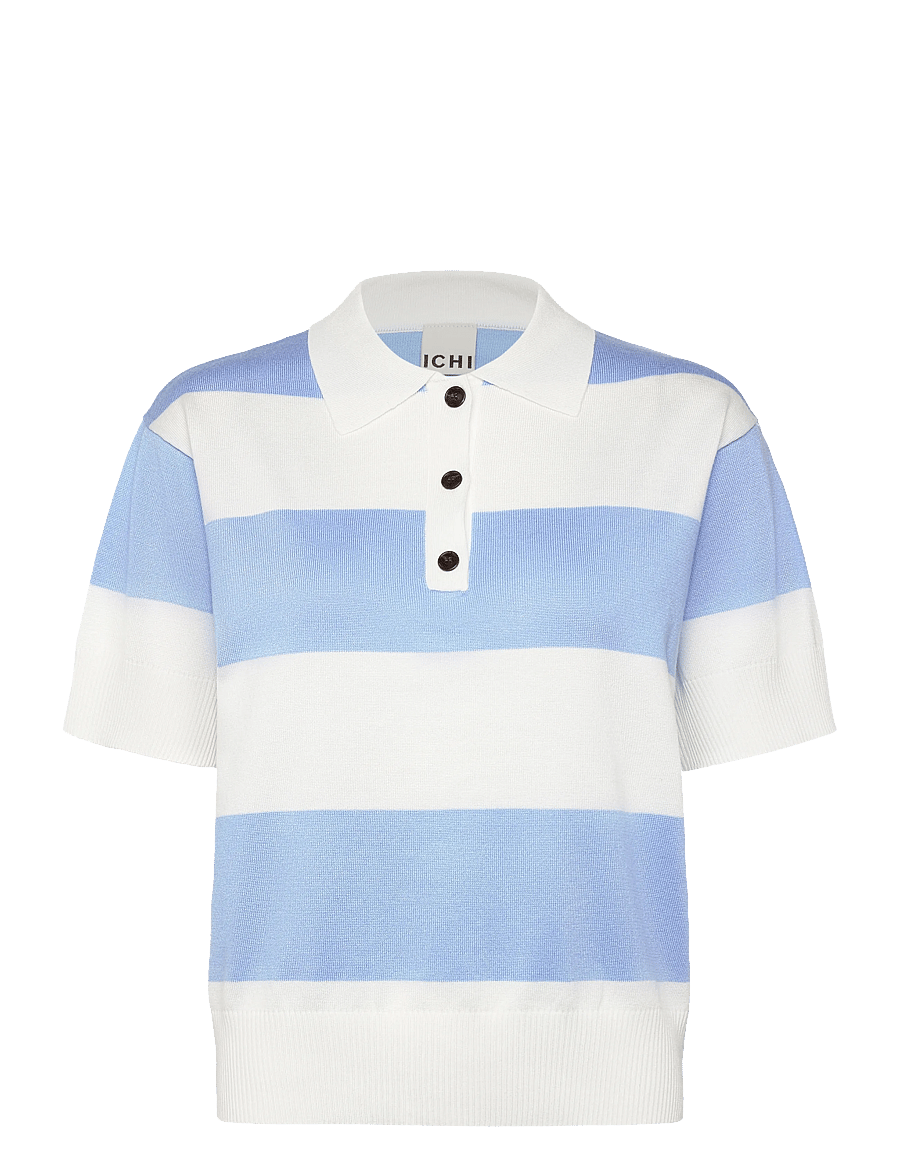 ICHI - IHLULS POLO SS - poloshirts - wide cloud belair stripe - 1