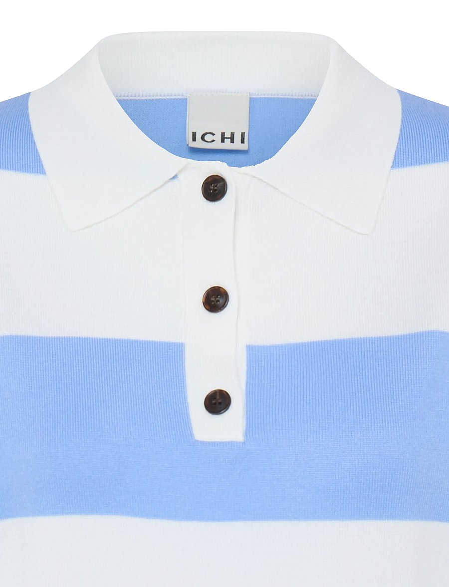 ICHI - IHLULS POLO SS - poloshirts - wide cloud belair stripe - 5