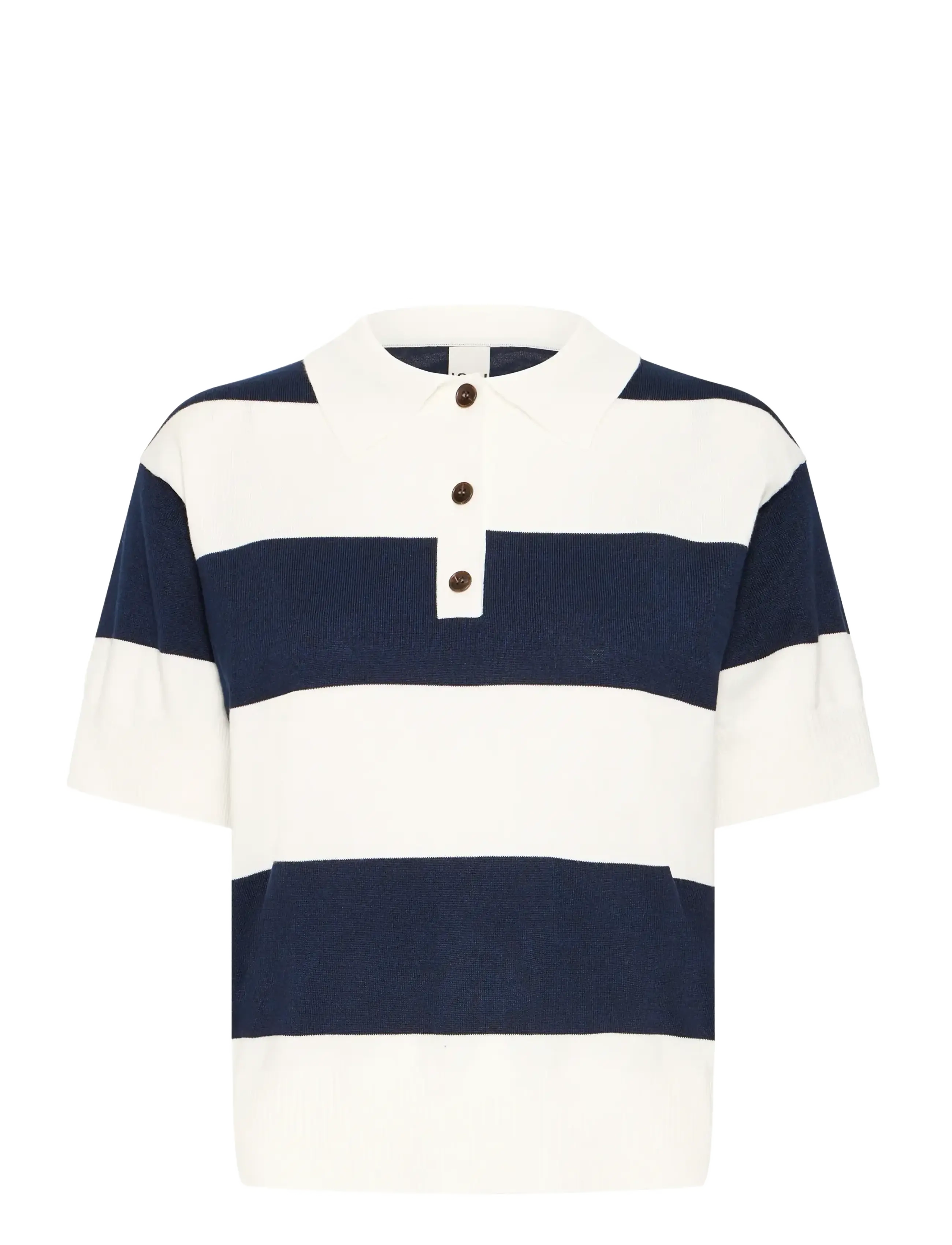 IHLULS POLO SS - WIDE TOTAL EC WHITE STRIPE
