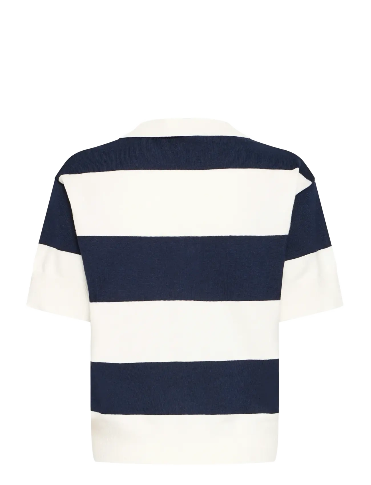 ICHI - IHLULS POLO SS - laveste priser - wide total ec white stripe - 2