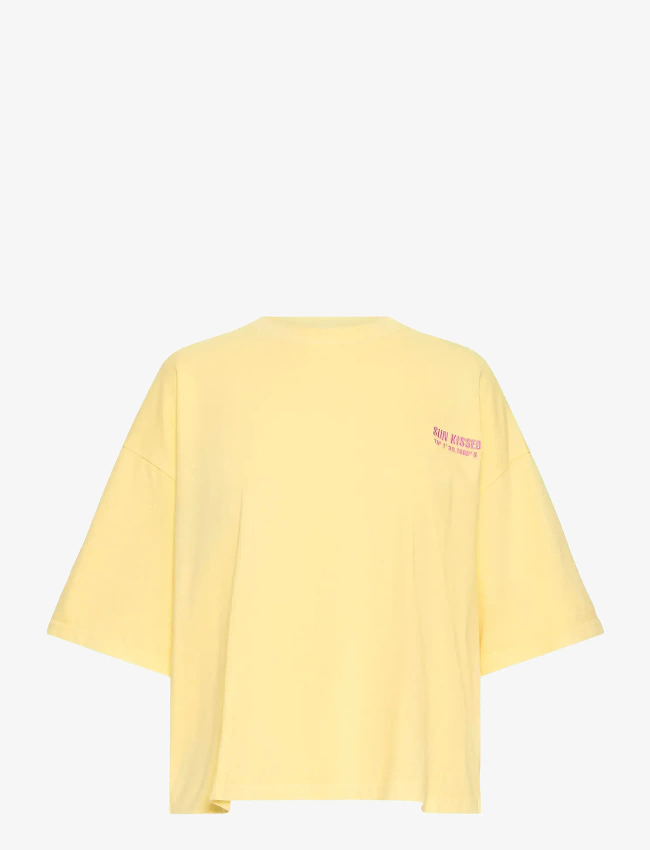 ICHI - IHNICA SS4 - crop tops - mellow yellow / wild orchid - 1