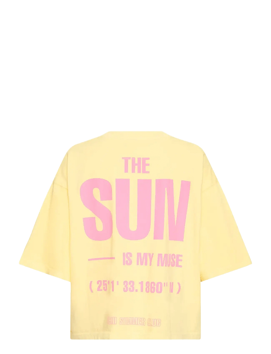 ICHI - IHNICA SS4 - crop tops - mellow yellow / wild orchid - 2