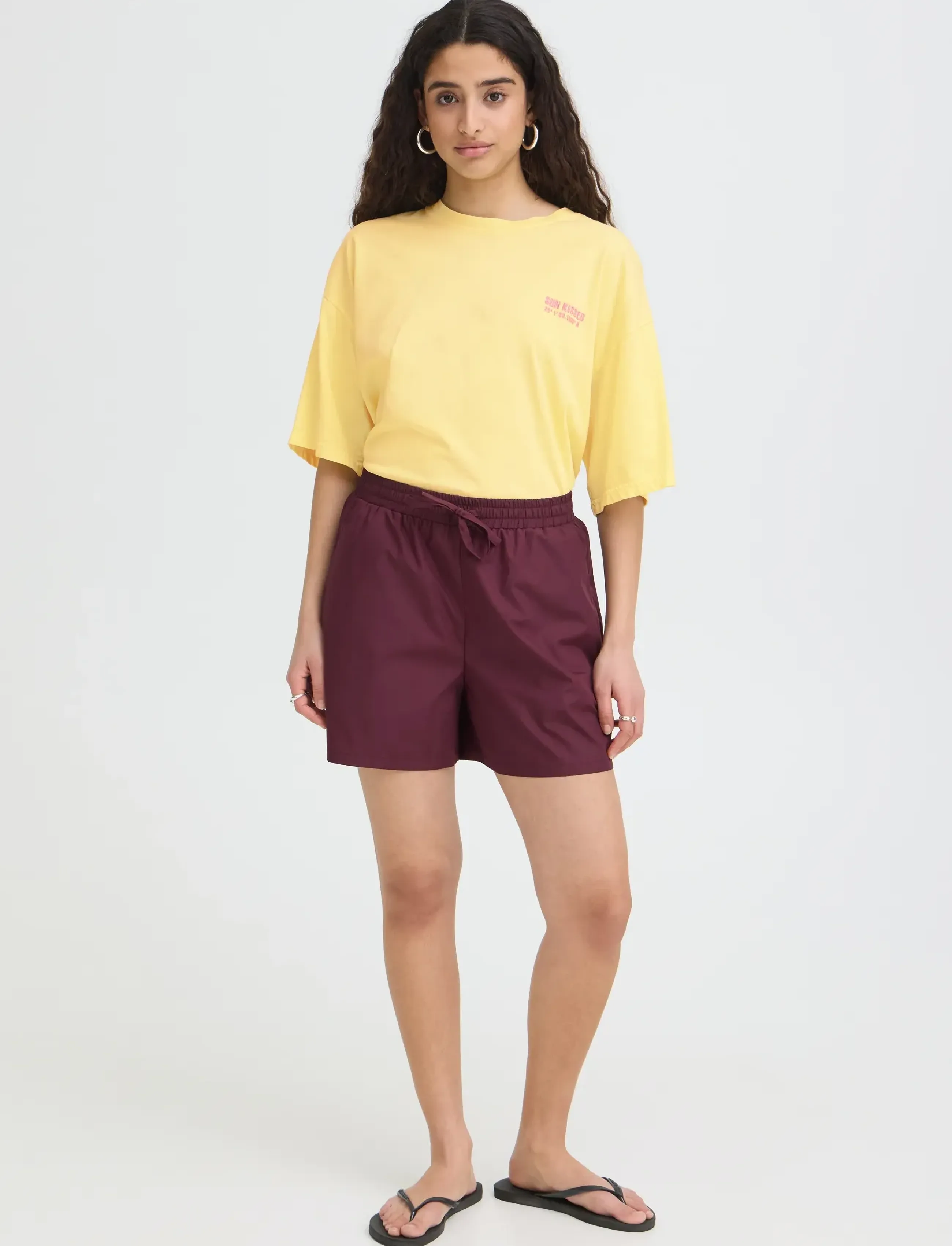 ICHI - IHNICA SS4 - crop tops - mellow yellow / wild orchid - 3