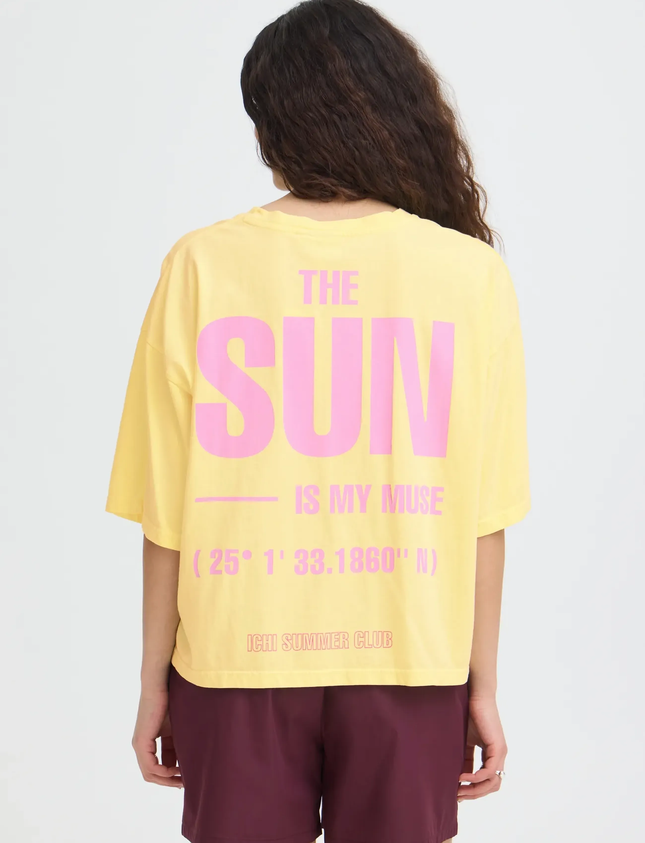 ICHI - IHNICA SS4 - crop tops - mellow yellow / wild orchid - 5