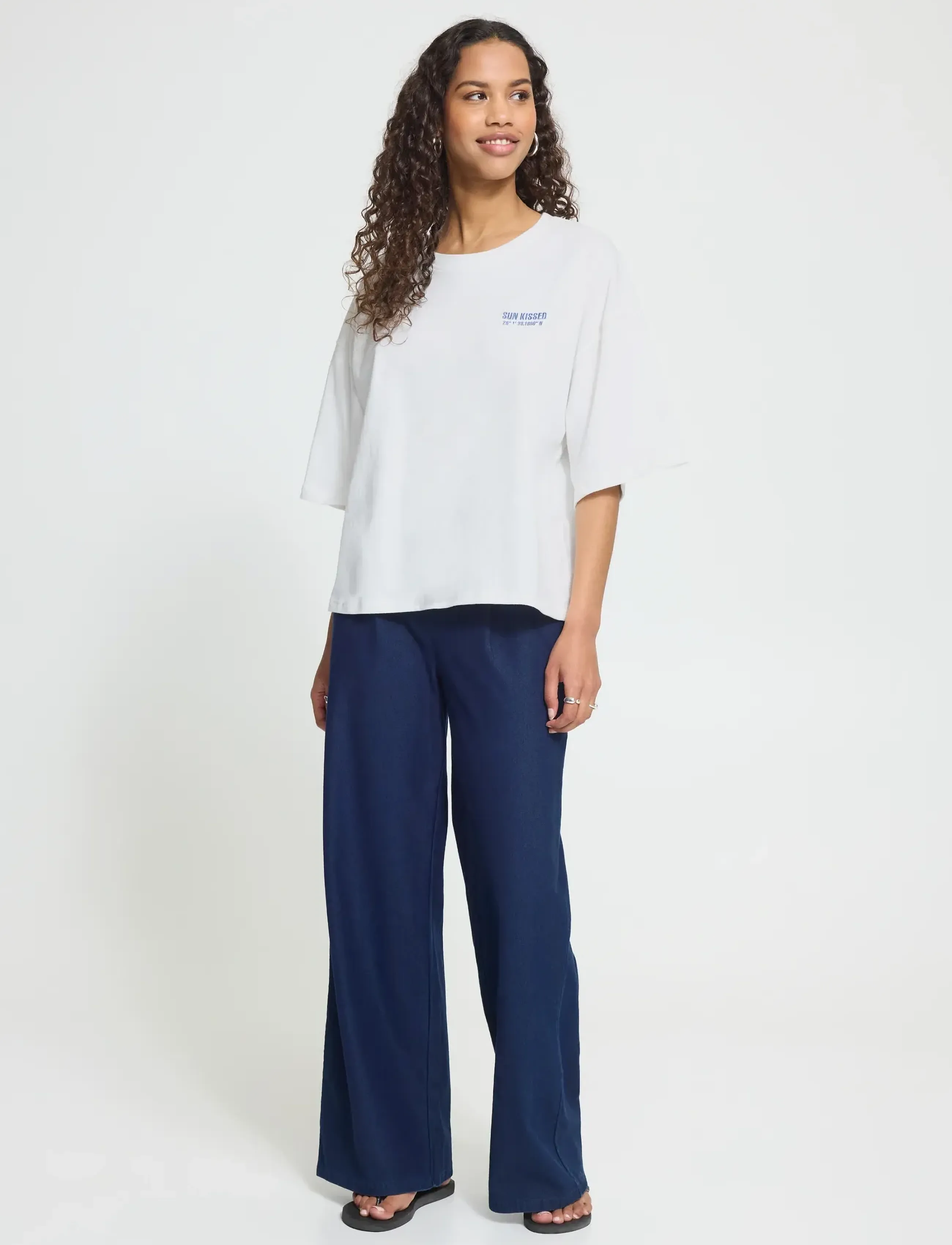 ICHI - IHNICA SS4 - laveste priser - cloud dancer / wedgewood - 4