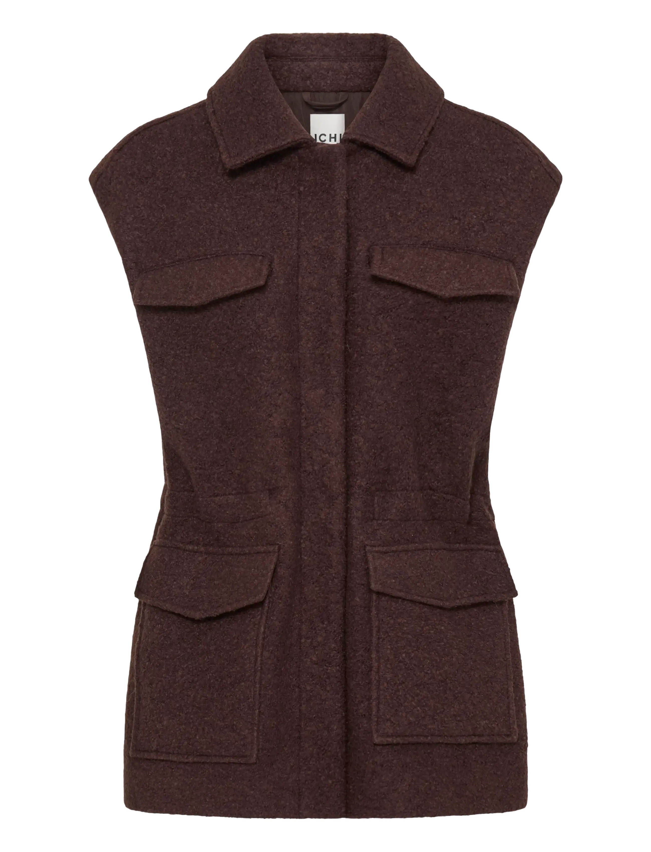 ICHI - IHSTIPA WA - fleece- und teddy-westen - mole' - 1