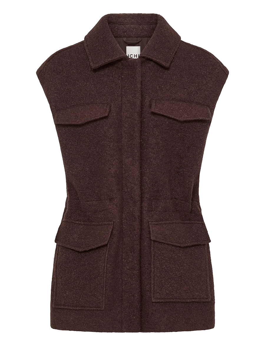 ICHI - IHSTIPA WA - fleece- und teddy-westen - mole' - 1