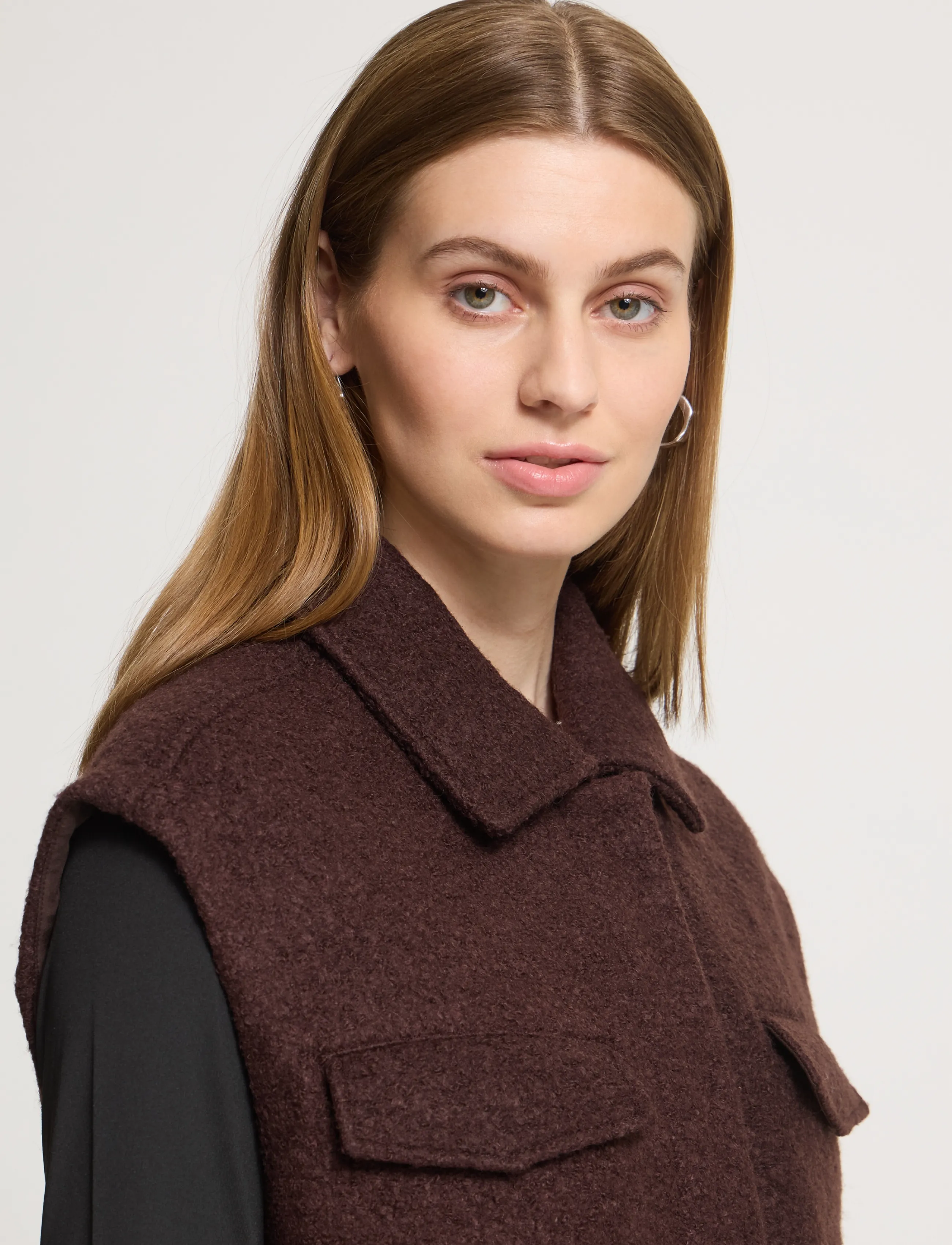 ICHI - IHSTIPA WA - fleece- und teddy-westen - mole' - 4