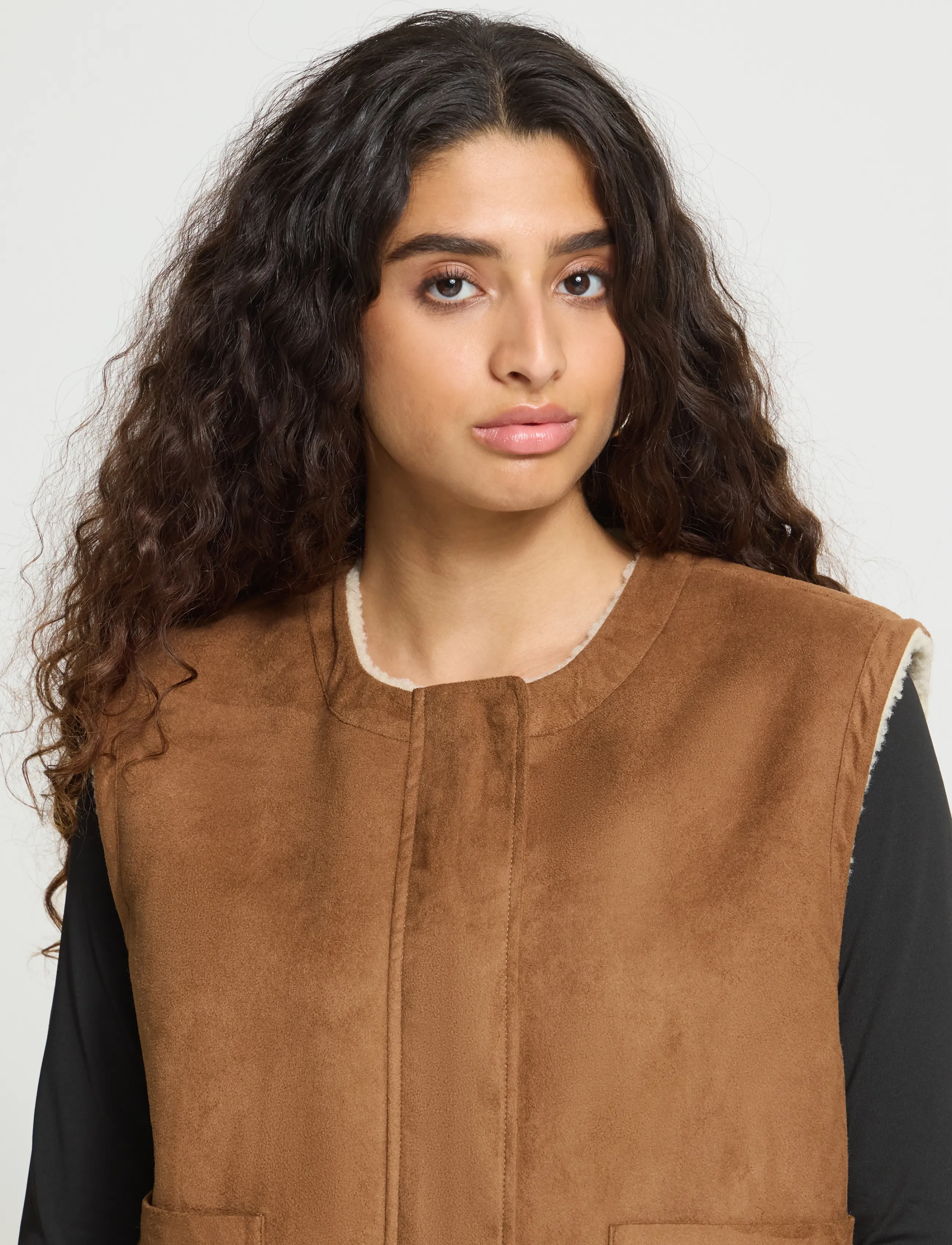 ICHI - IHINORA WA - fleece- und teddy-westen - cocoa brown - 4