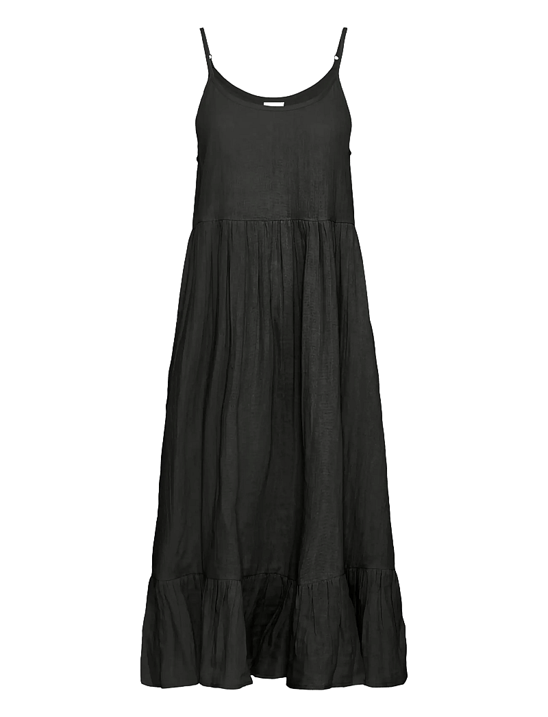 ICHI - IAFOXA MIDI DR - sommerkleider - black - 0