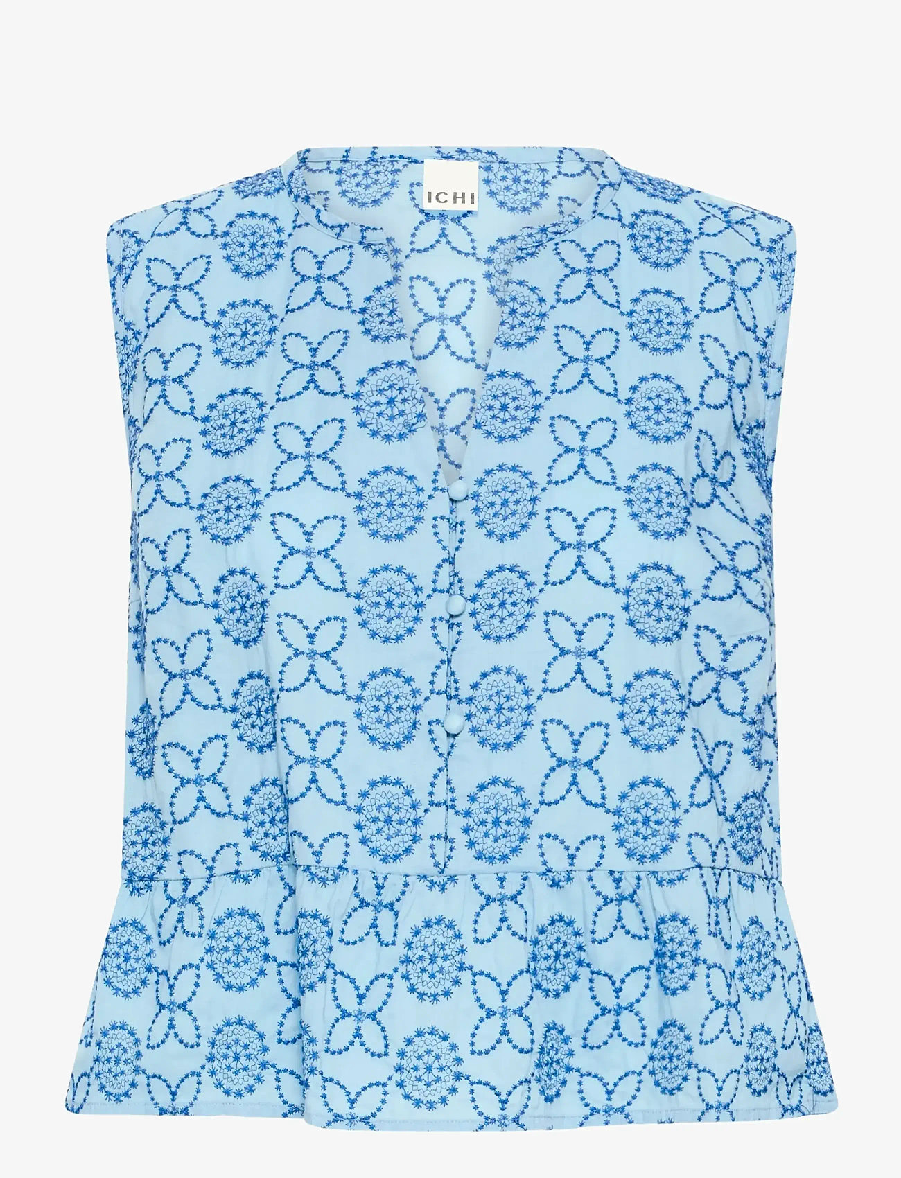 ICHI - IHGIVI SS - tanktops - blue flower embro - 1