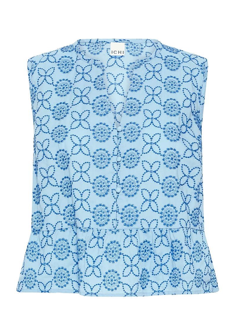 ICHI - IHGIVI SS - tanktops - blue flower embro - 1