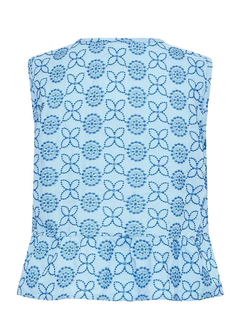 ICHI - IHGIVI SS - tanktops - blue flower embro - 2