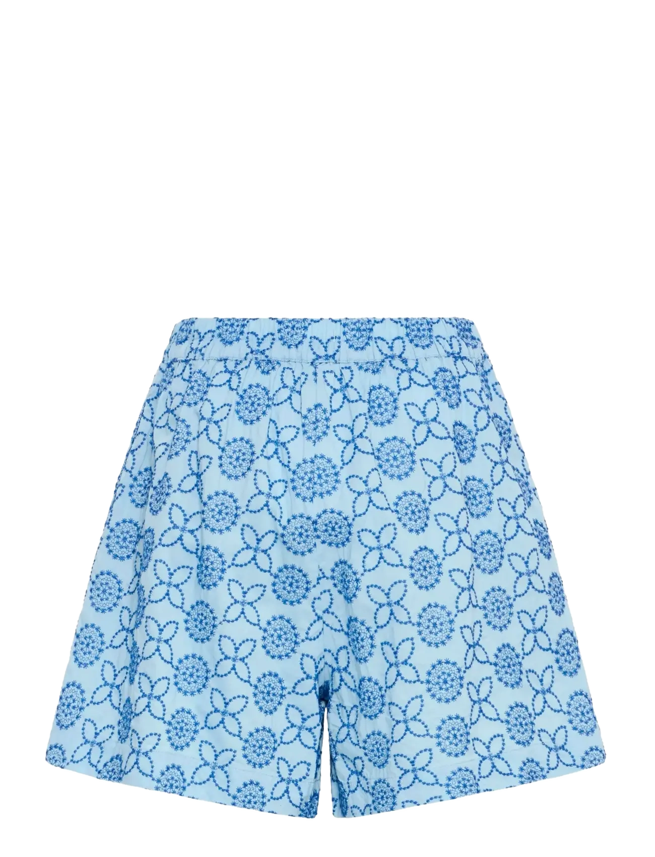ICHI - IHGIVI SHO - casual shorts - blue flower embro - 2
