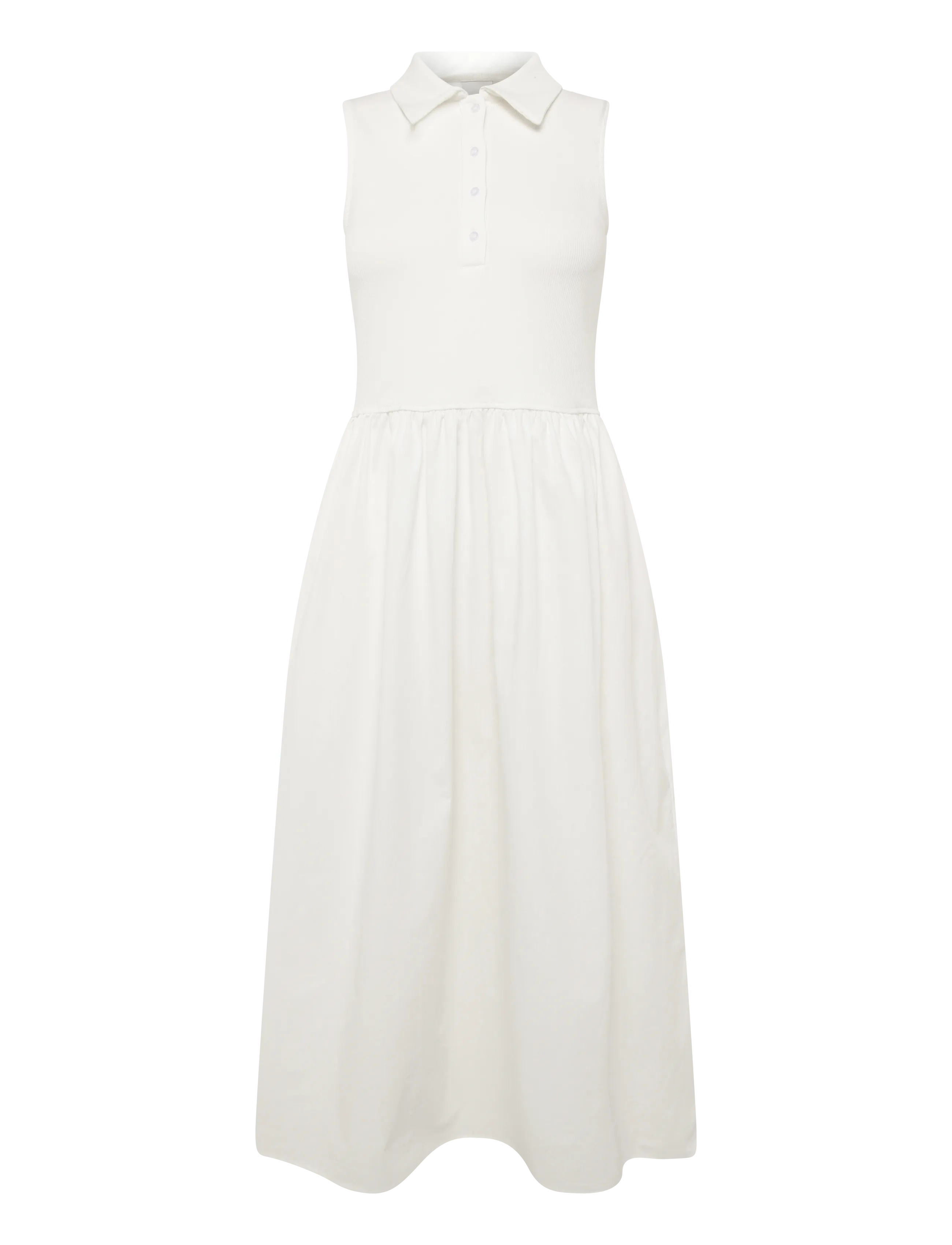 ICHI IHMONNA POLO DR - Sommerkjoler - CLOUD DANCER / white