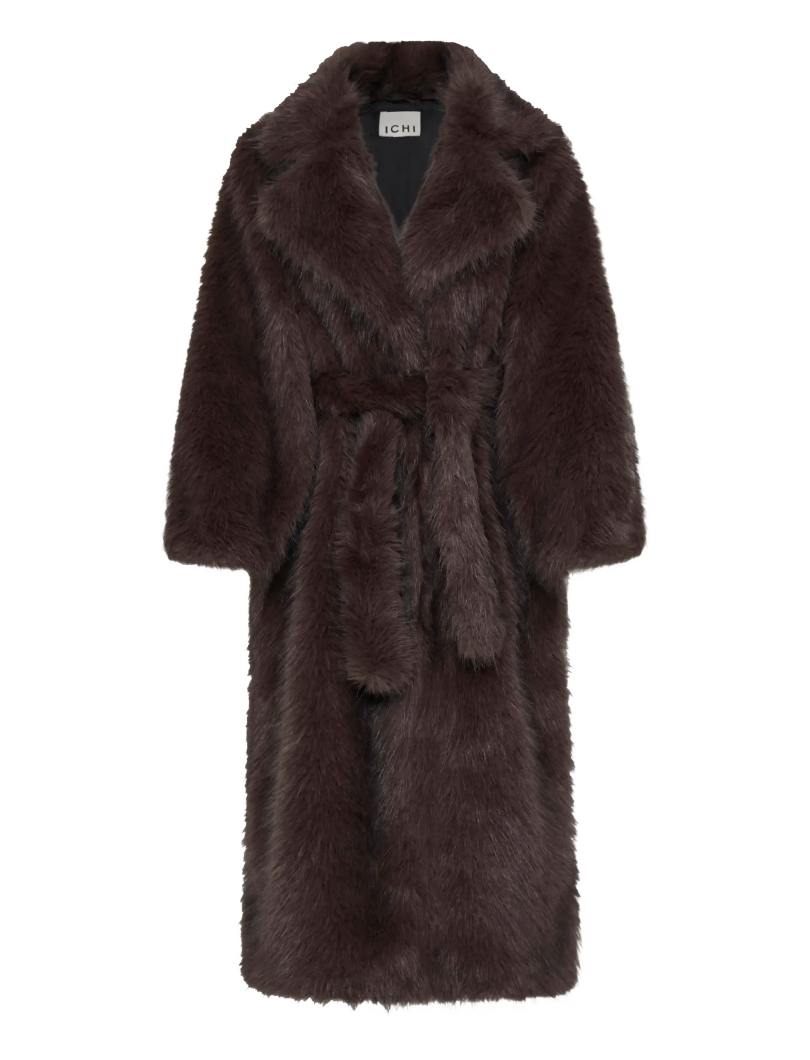 ICHI - IHHAVUZA JA - kunstpelz - chocolate brown melange - 1