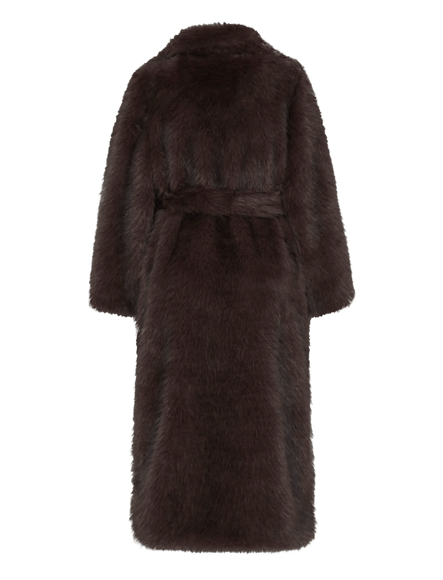 ICHI - IHHAVUZA JA - kunstpelz - chocolate brown melange - 2