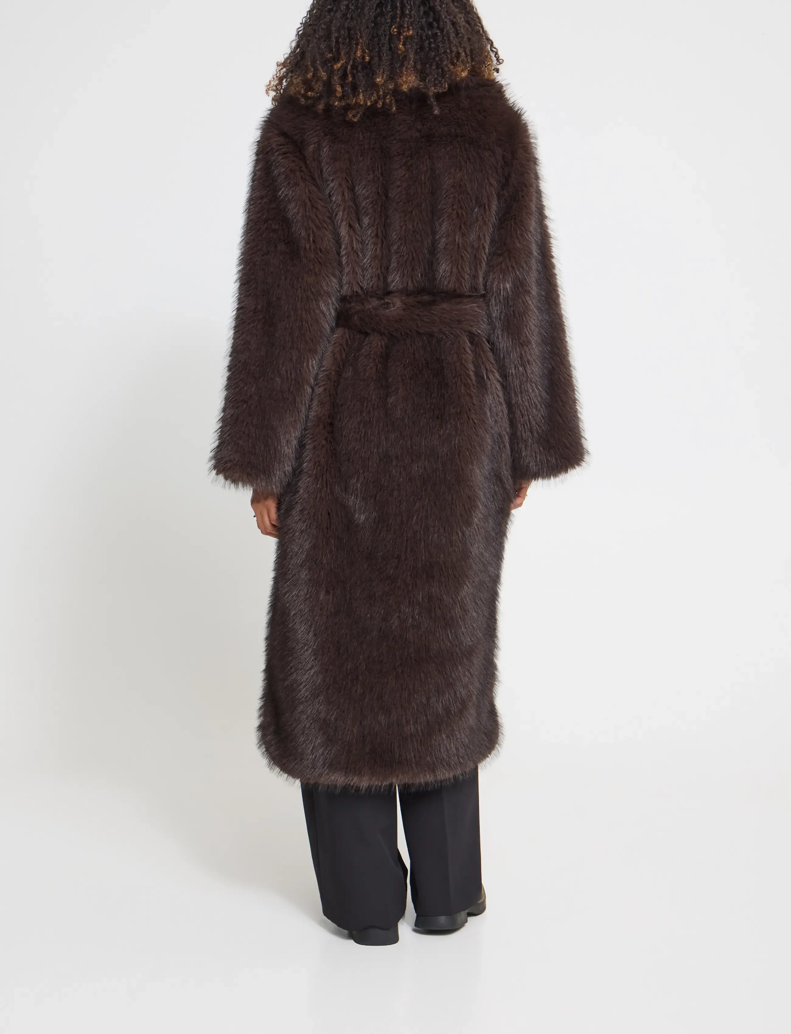 ICHI - IHHAVUZA JA - kunstpelz - chocolate brown melange - 3