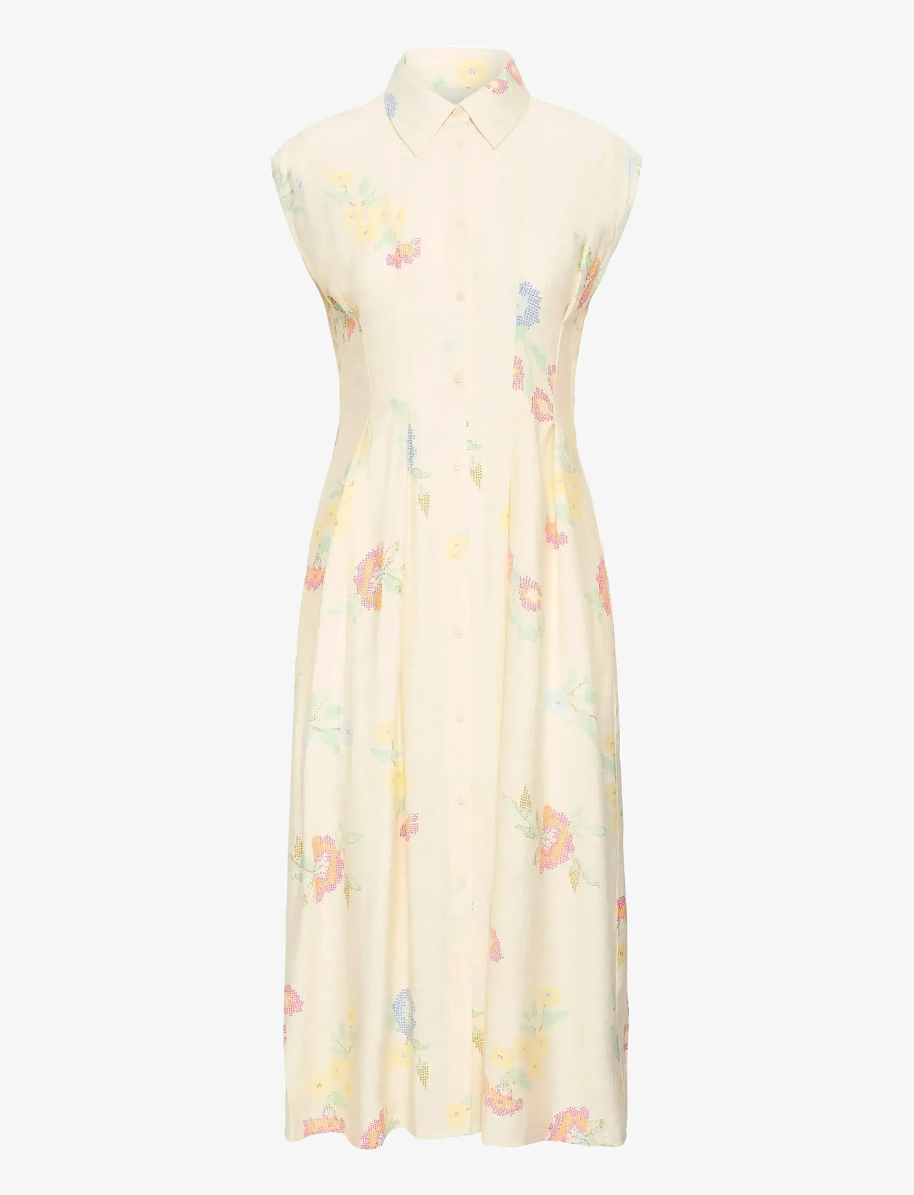 ICHI - IHGINNI DR - summer dresses - cross stitch flowers - 1