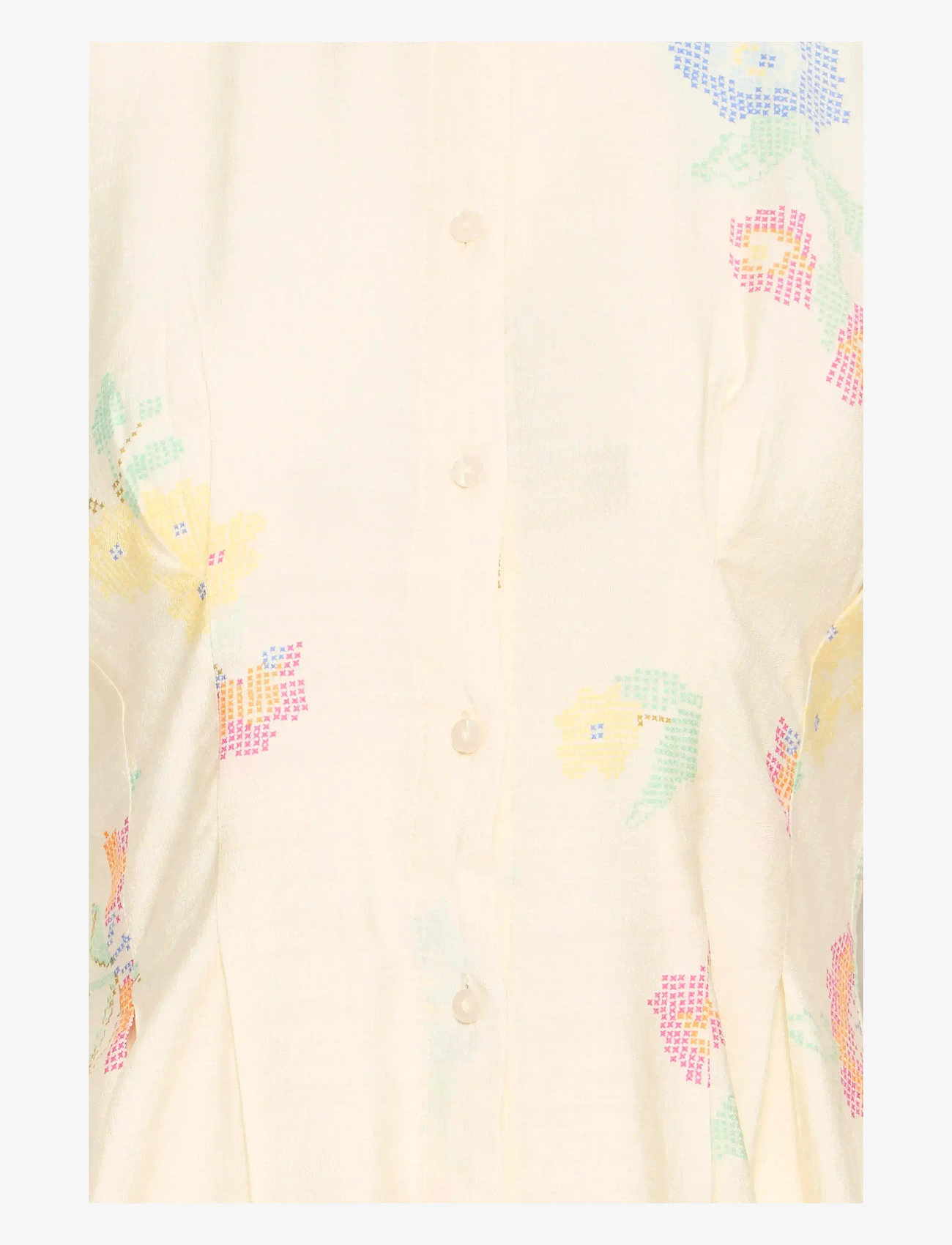 ICHI - IHGINNI SH - short-sleeved shirts - cross stitch flowers - 3