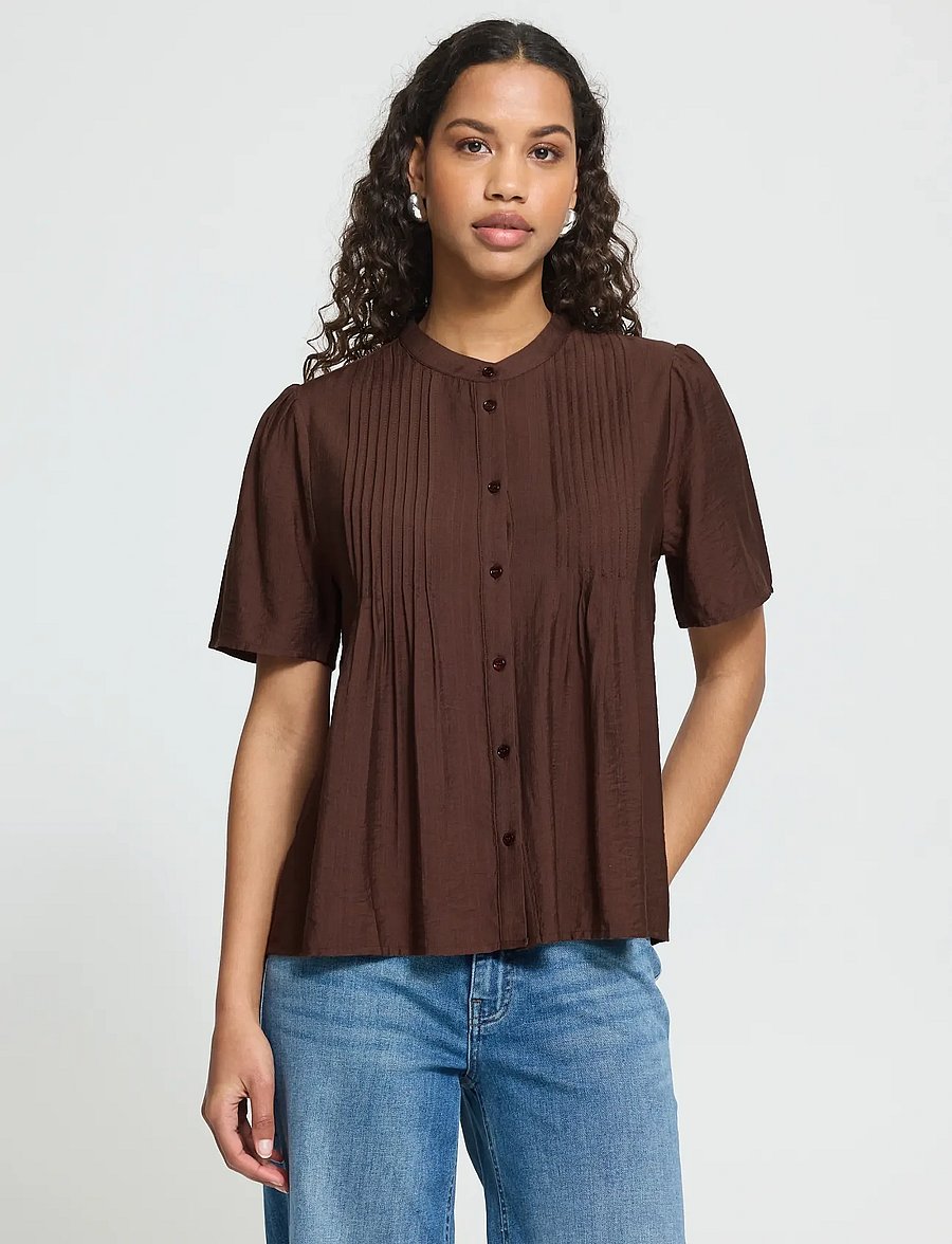 ICHI - IHWILMA SH2 - kurzärmelige blusen - chicory coffee - 5