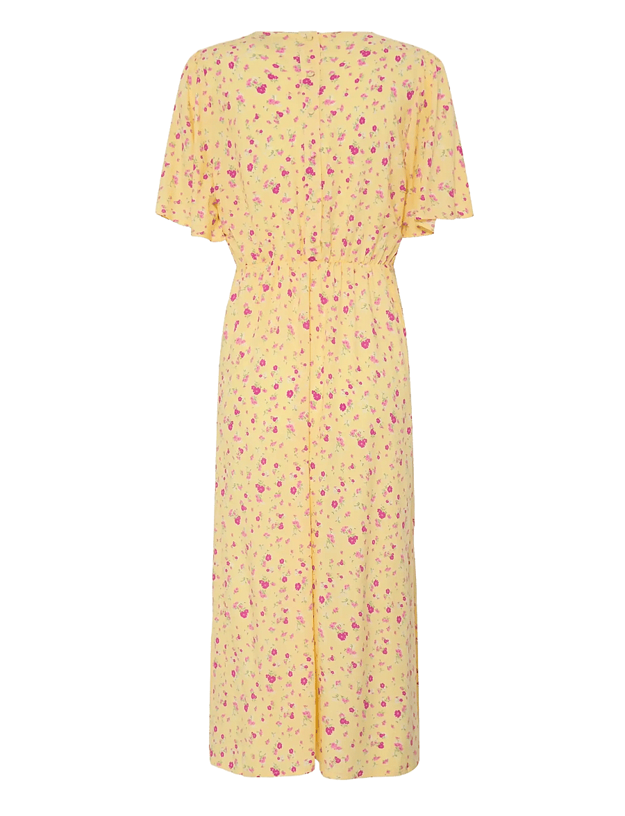 ICHI - IHVERA DR42 - sommerkleider - mellow yellow flower - 2
